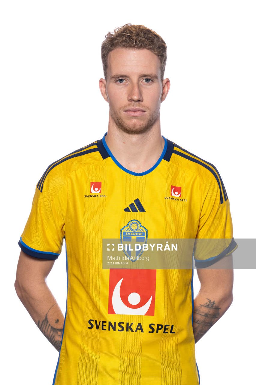 Samuel Gustafson of the Swedish national football team