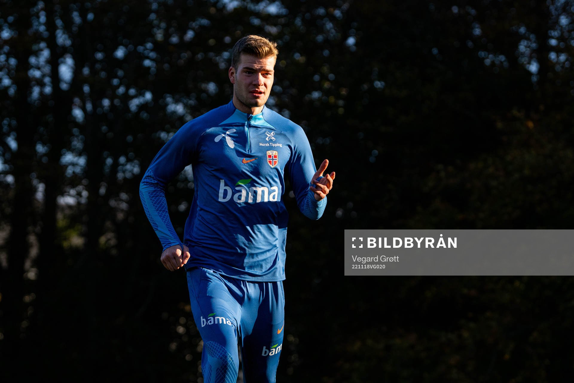 Alexander Sørloth of the Norwegian national football team