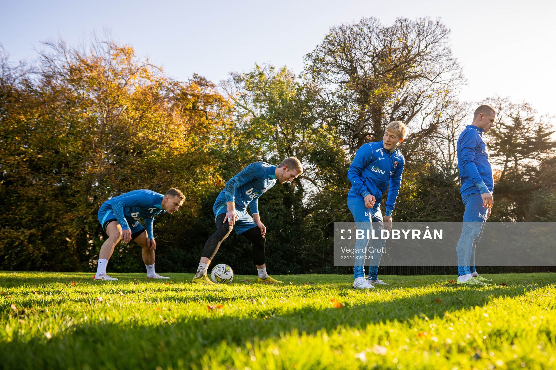Marius Lode, goalkeeper Egil Selvik, Birger Meling and