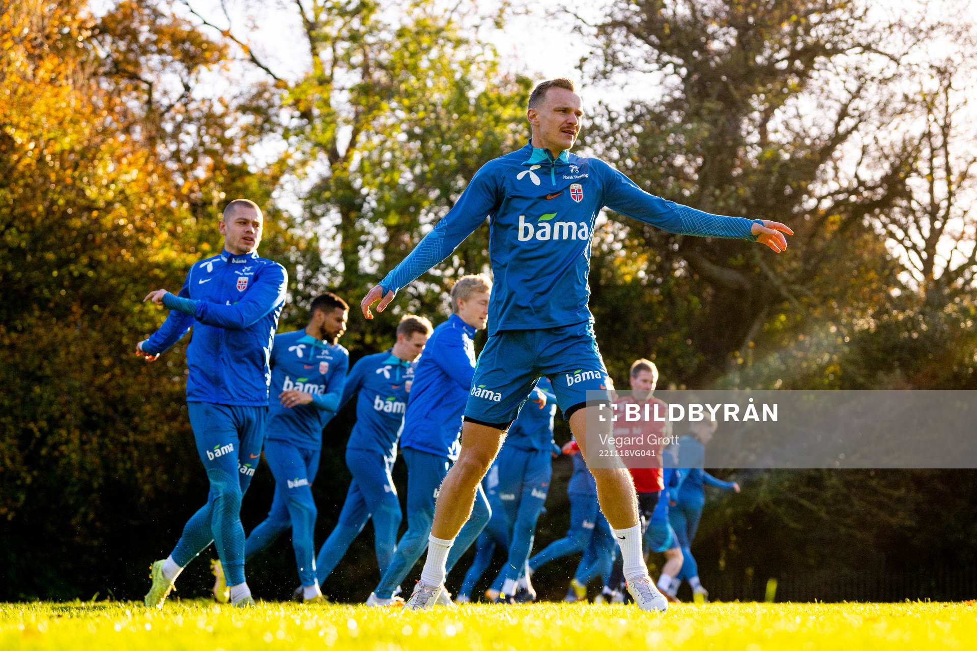 Marius Lode of the Norwegian national football team