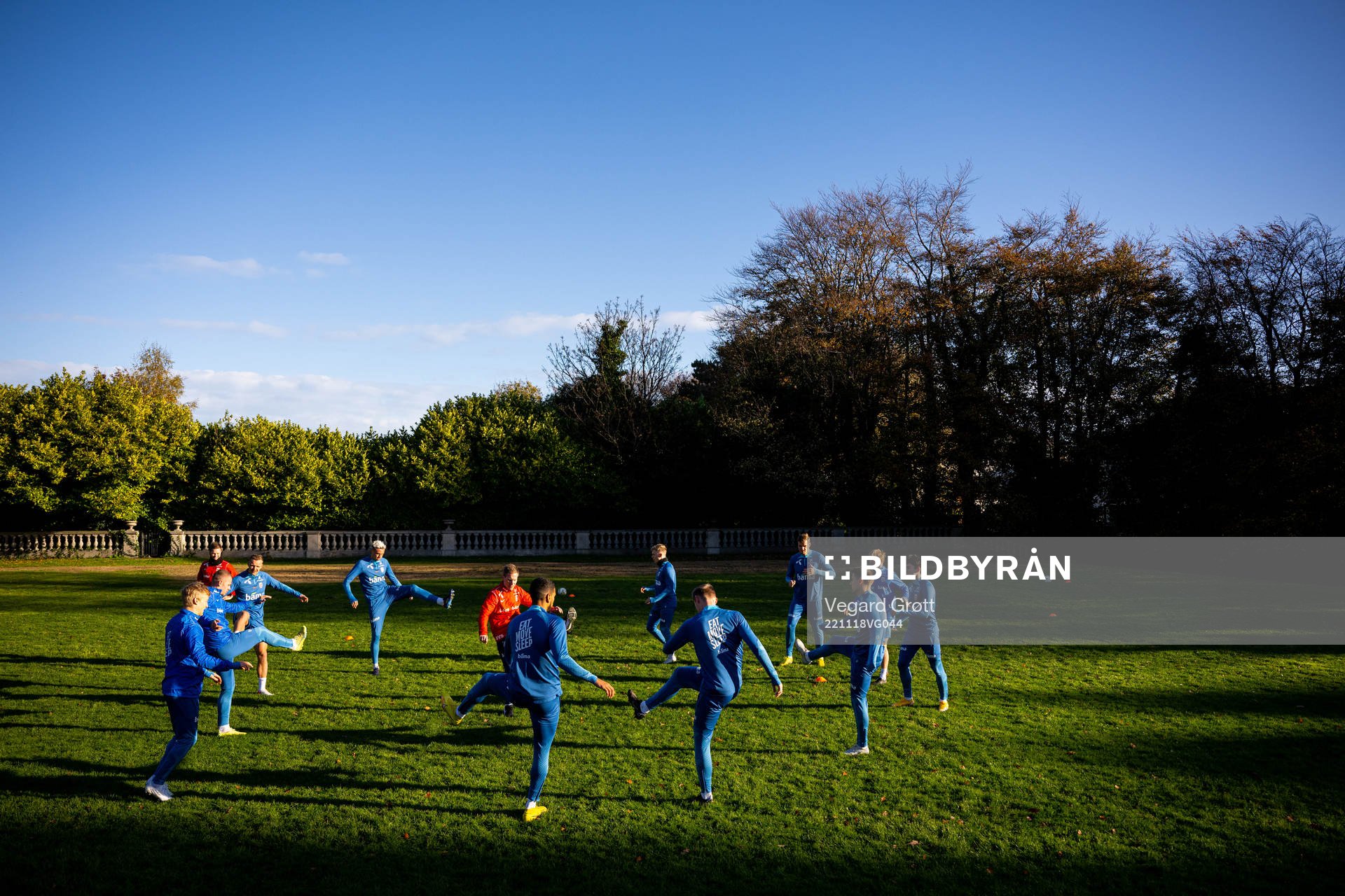 Stian Gregersen and players of the Norwegian national