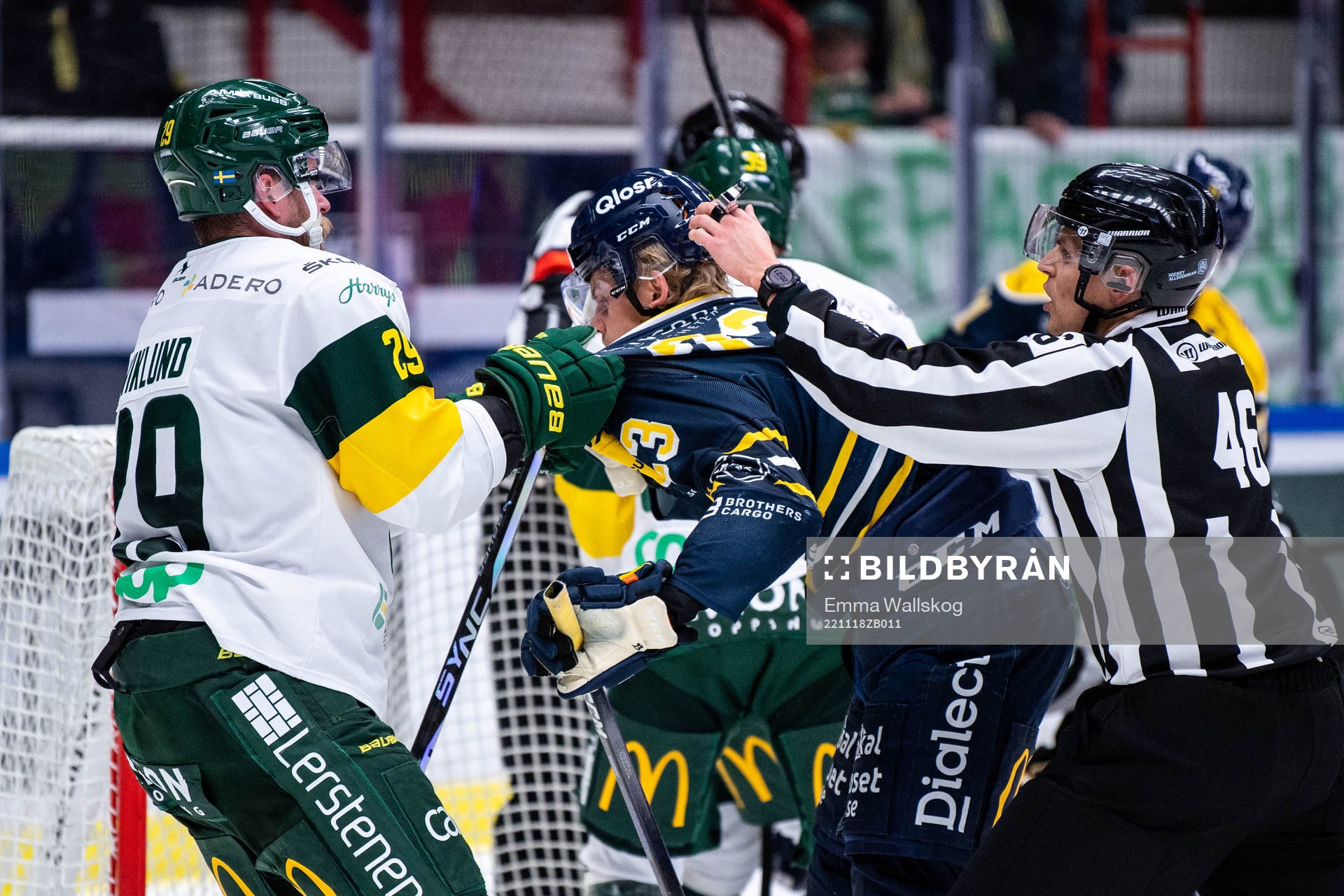 Björklövens Alexander Wiklund och Södertäljes Albert