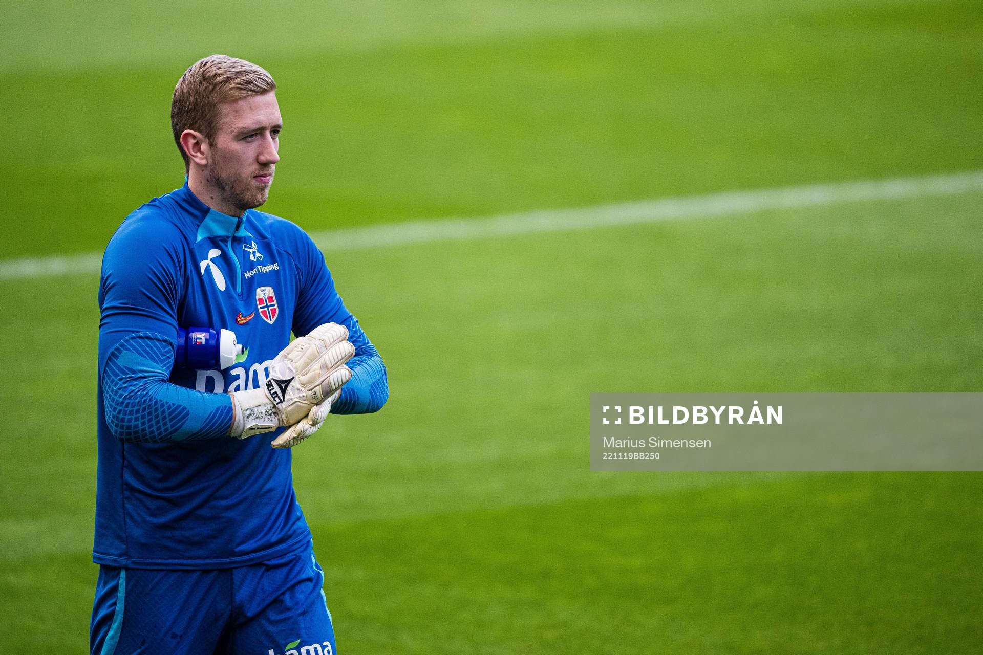 Egil Selvik of the Norwegian national football team