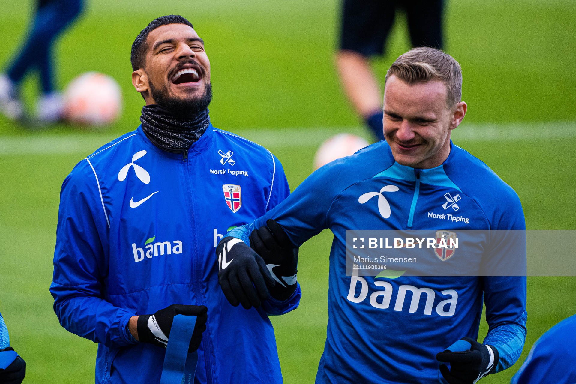 Ohikhuaeme Omoijuanfo and Marius Lode of the Norwegian