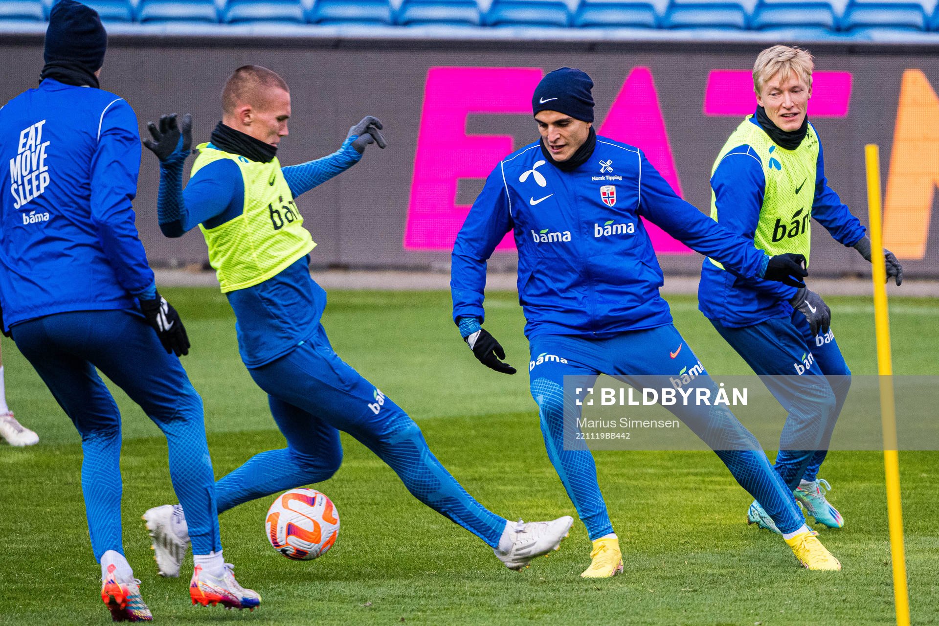 Leo Skiri Østigård and Mohamed Elyounoussi of the
