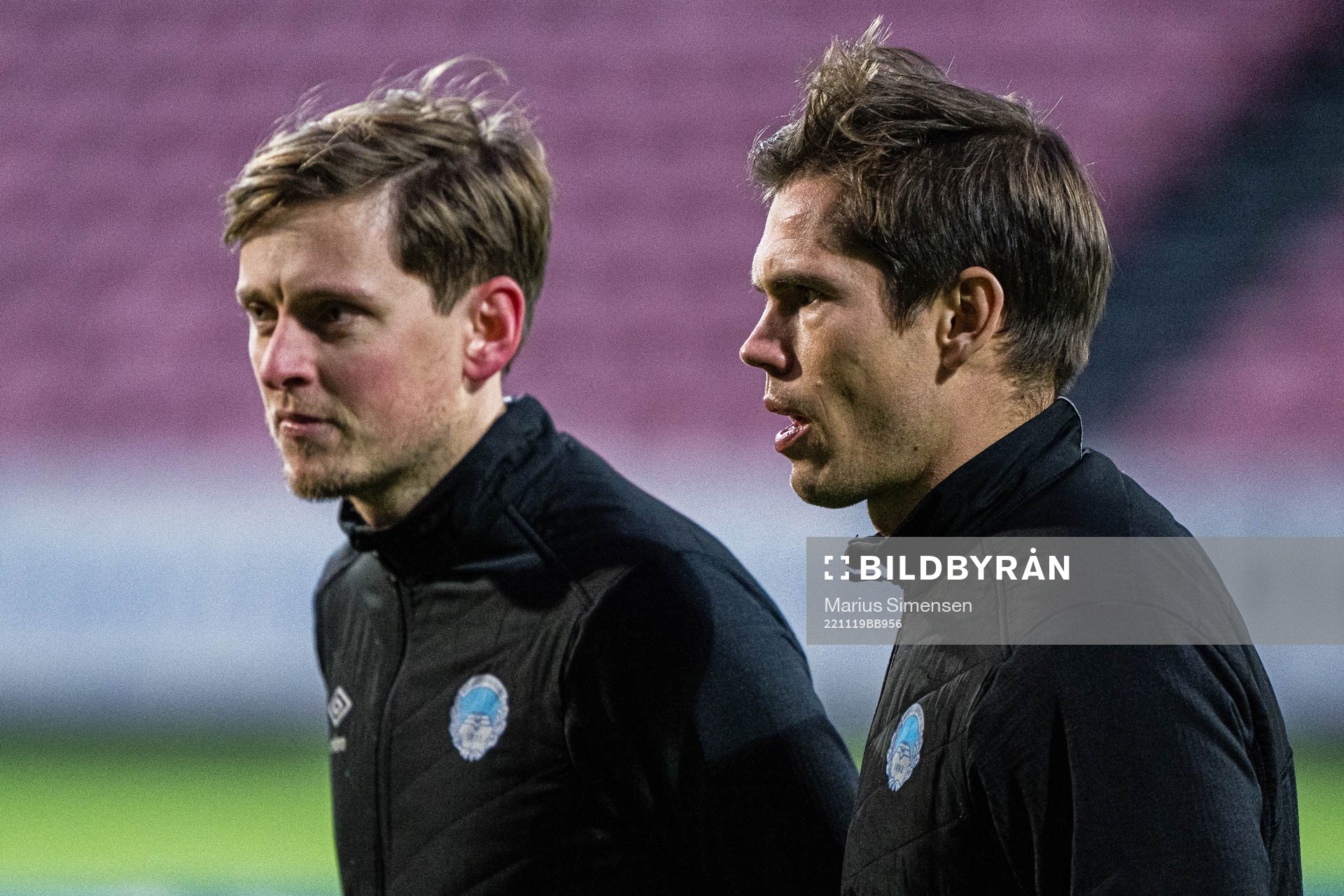 Eirik Vespestad Mæland, head coach of Kongsvinger, ahead of the Eliteserien playoff football match between Kongsvinger and Sandefjord on November 19, 2022 in Kongsvinger.