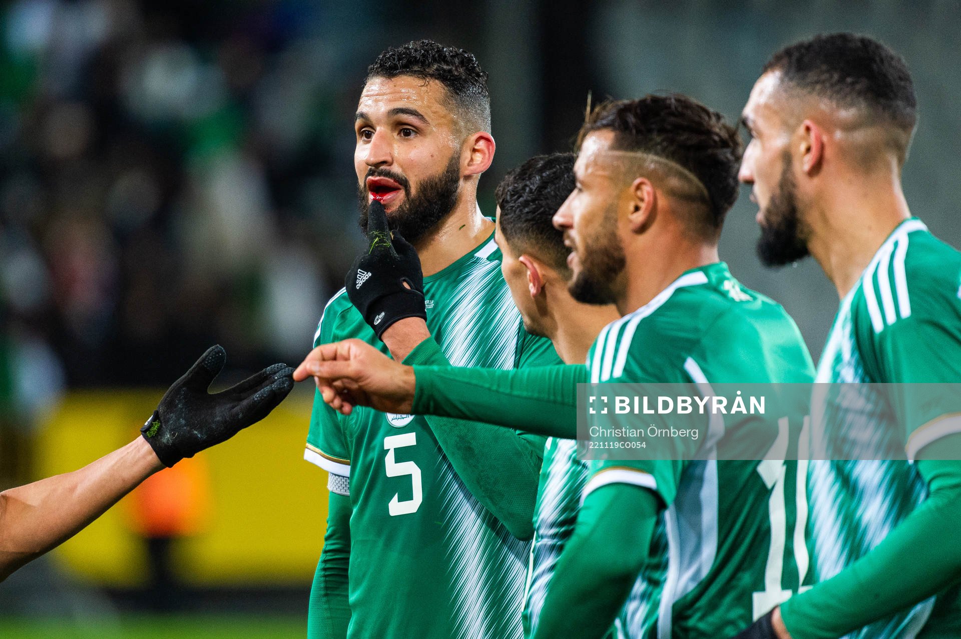 Ahmed Touba of Algeria during the international friendly football match between Sweden and Algeria on November 19, 2022 in Malmö. 