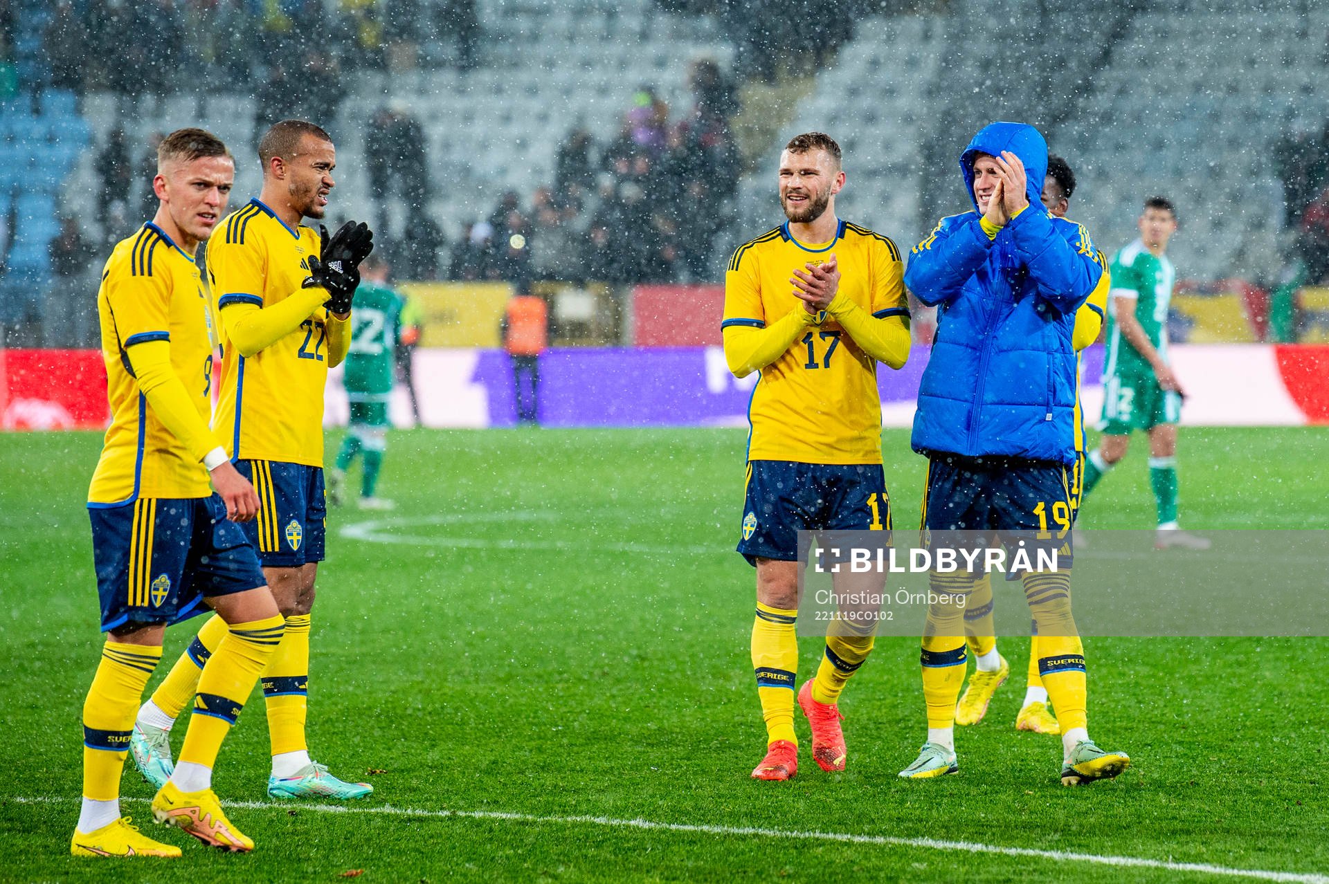 Jesper Karlsson, Robin Quaison, Jesper Karlström and