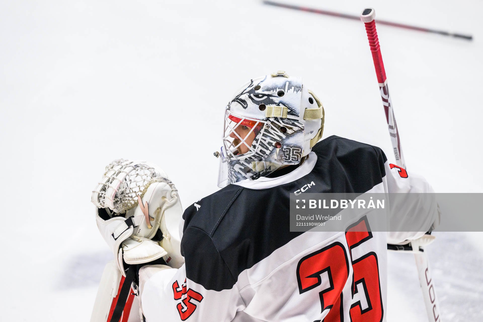 Malmö Redhawks målvakt Adam Werner