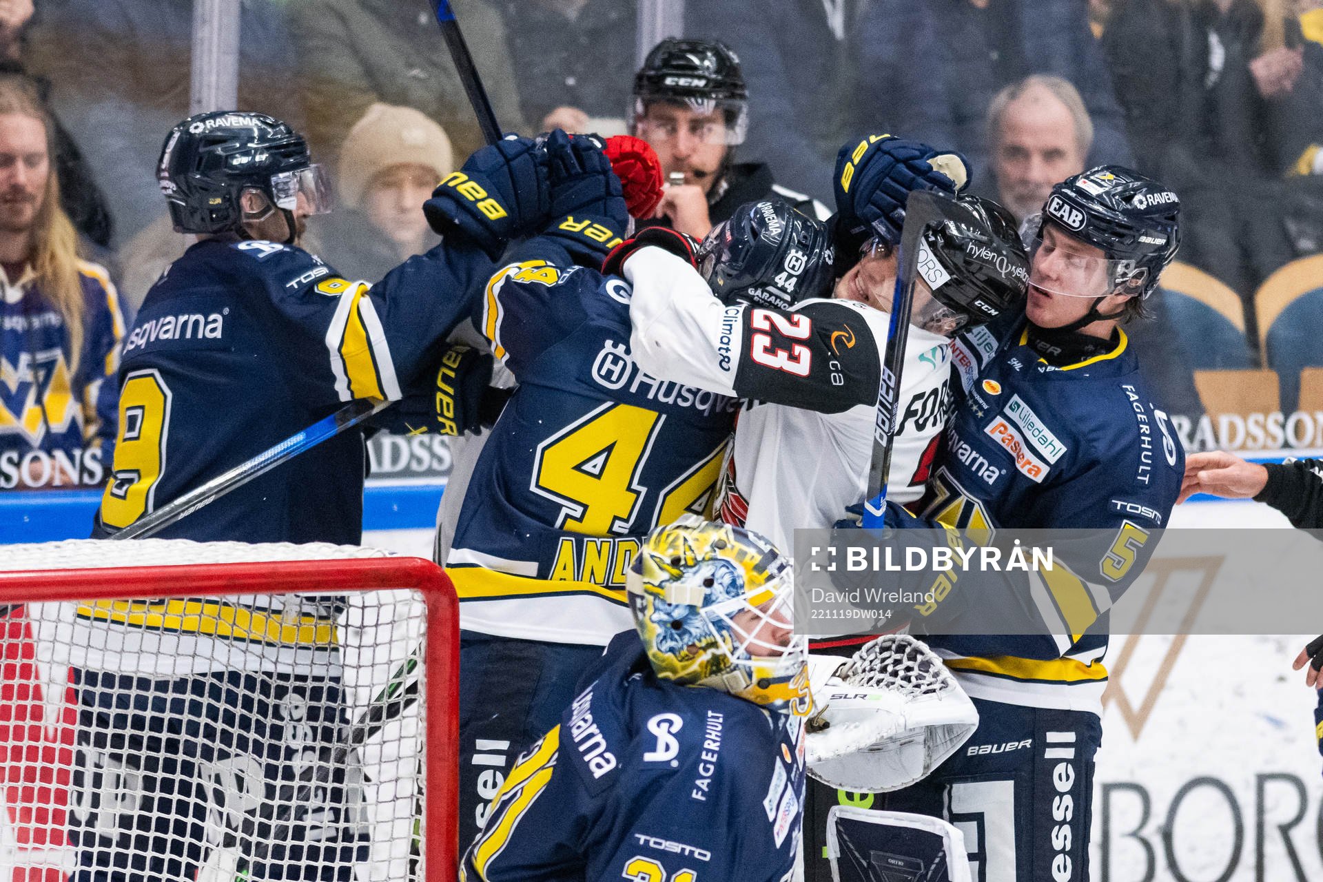 HV71s Emil Andrae och Victor Sjöholm