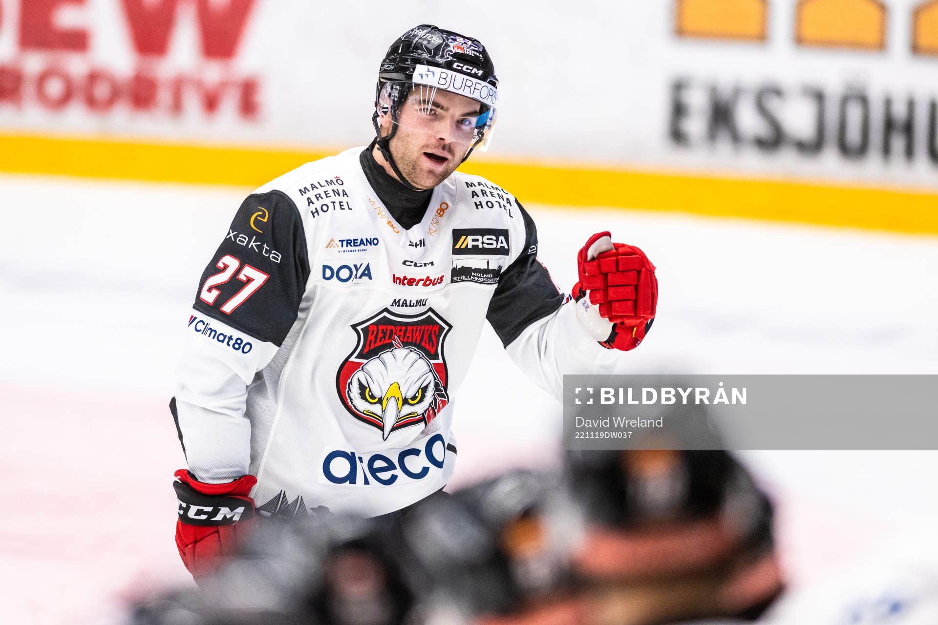 Malmö Redhawks Ponthus Westerholm jublar