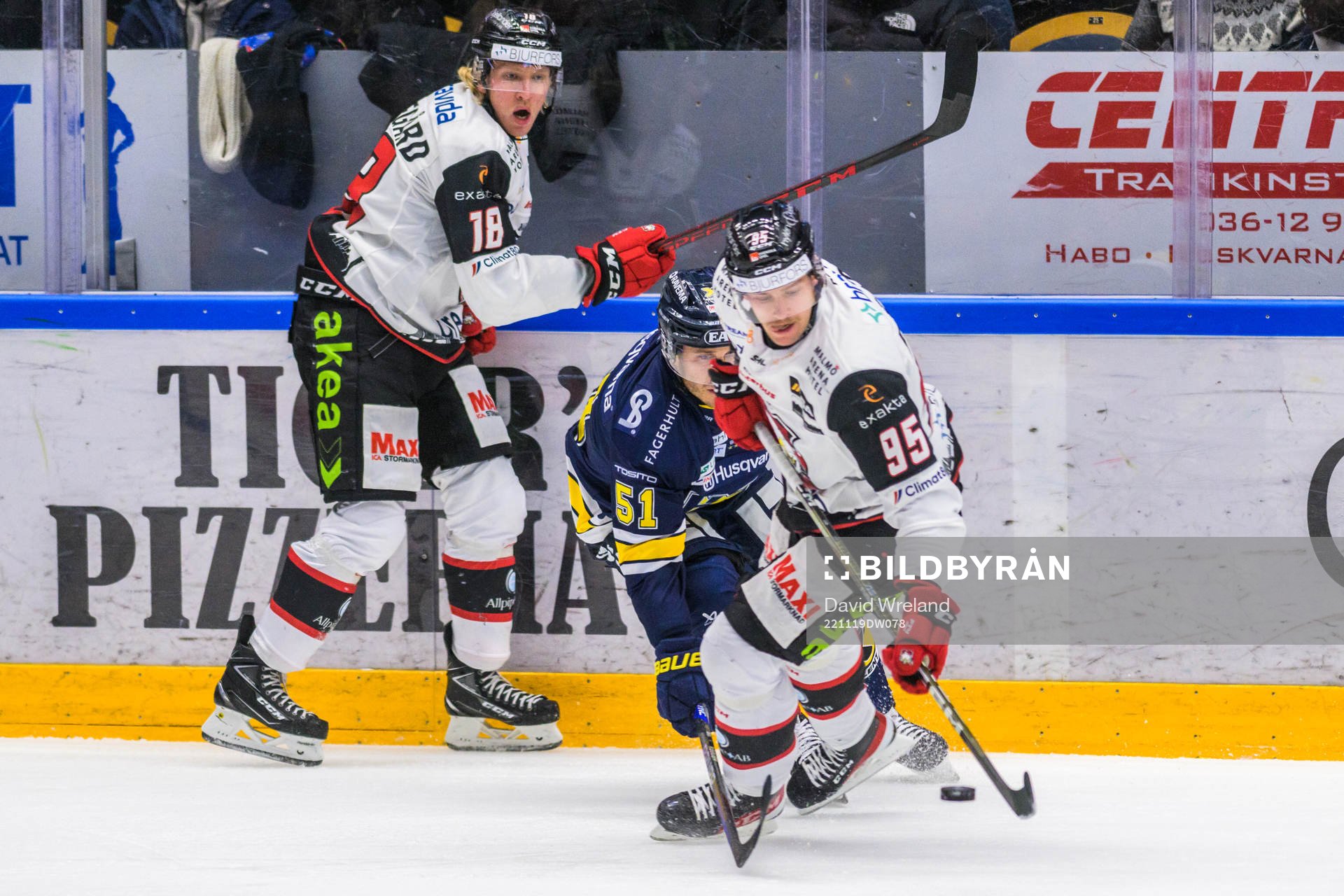 Malmö Redhawks Marcus Sylvegård  och Malmö Redhawks Carl