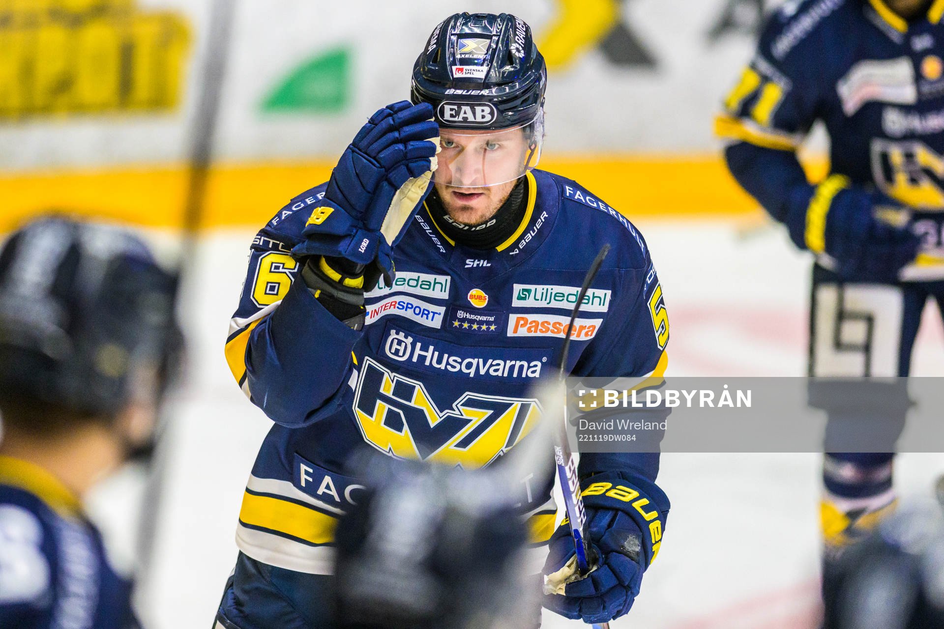 HV71s Fredrik Forsberg jublar