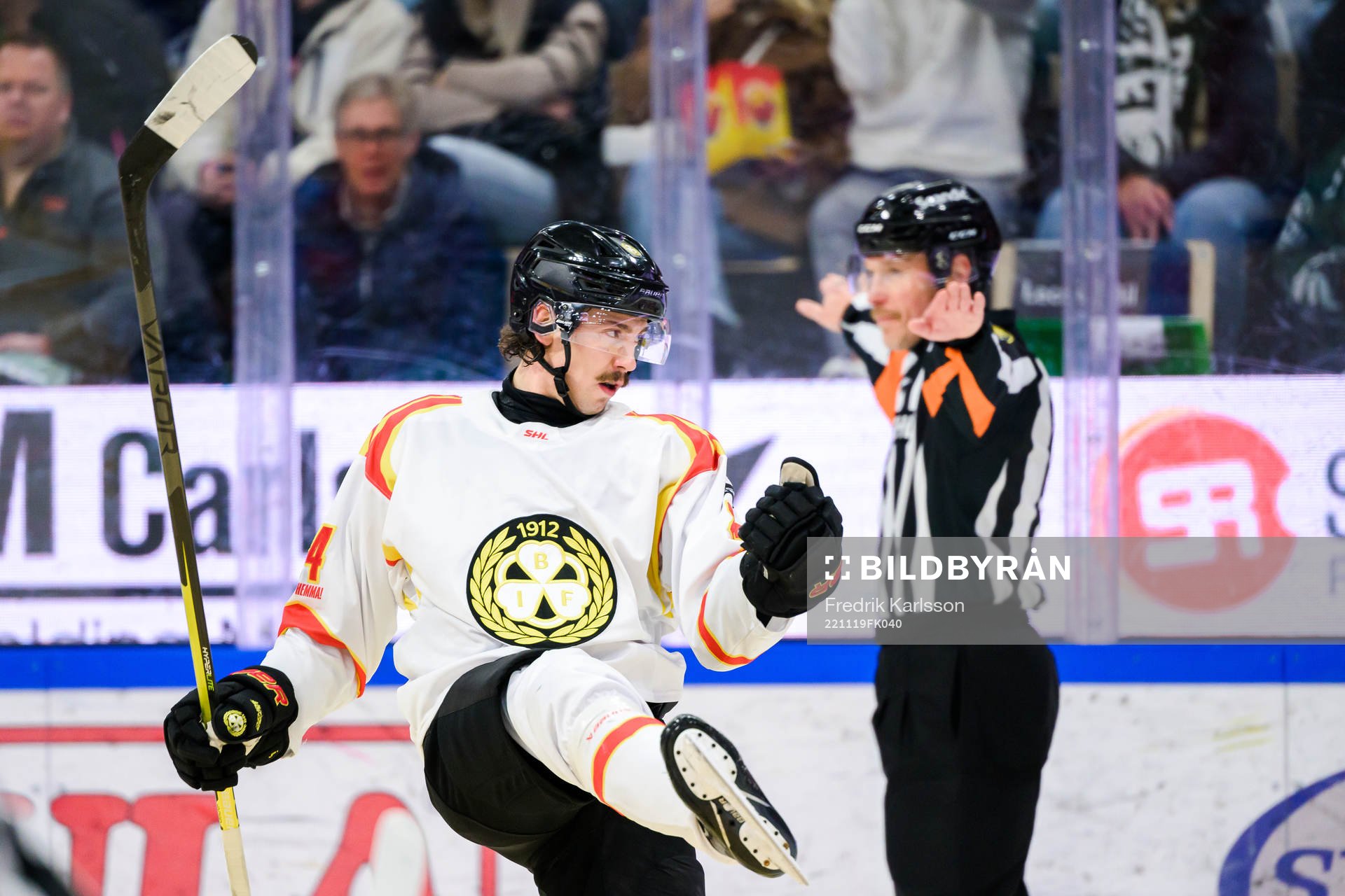 Brynäs Hannes Björninen jublar