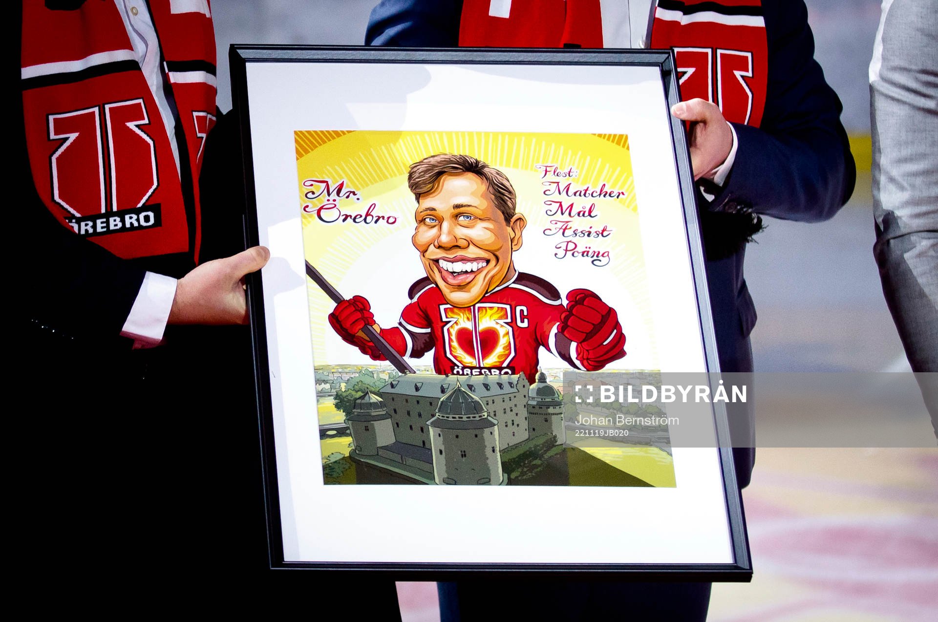 Karikatyr av Örebros Henrik Löwdahl