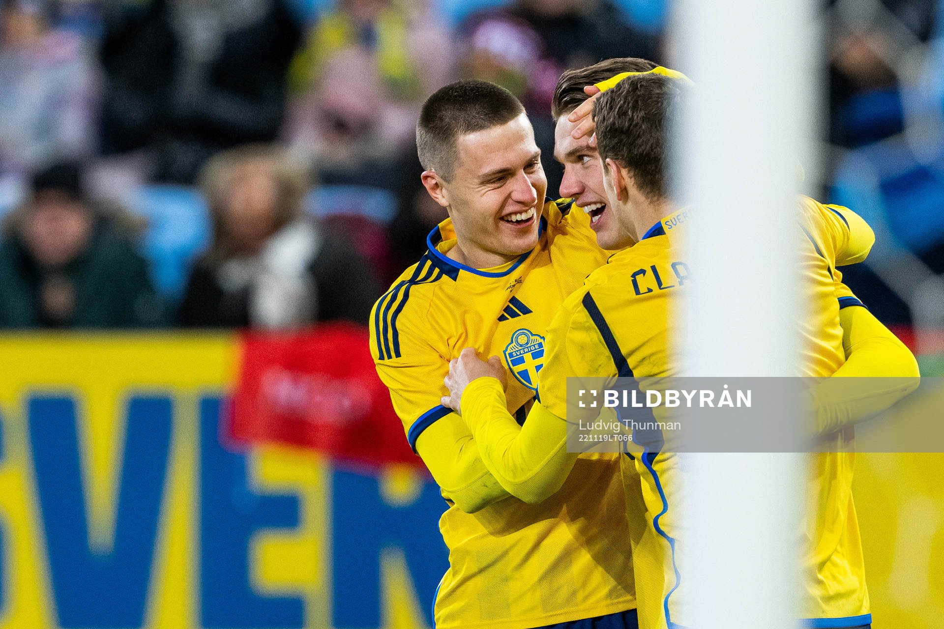 Mattias Svanberg and Viktor Gyökeres celebrates with