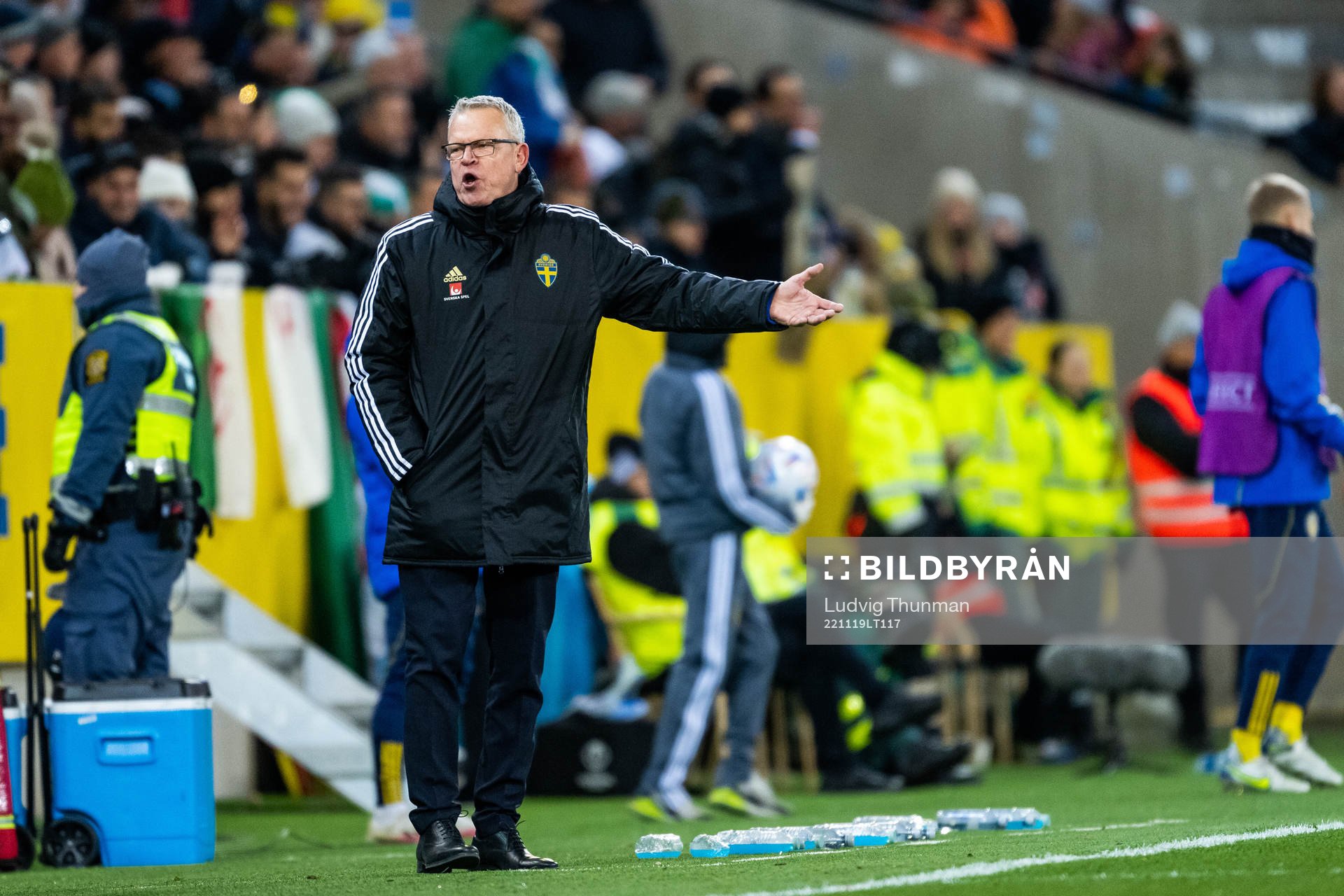 <Head coach Janne Andersson of Sweden