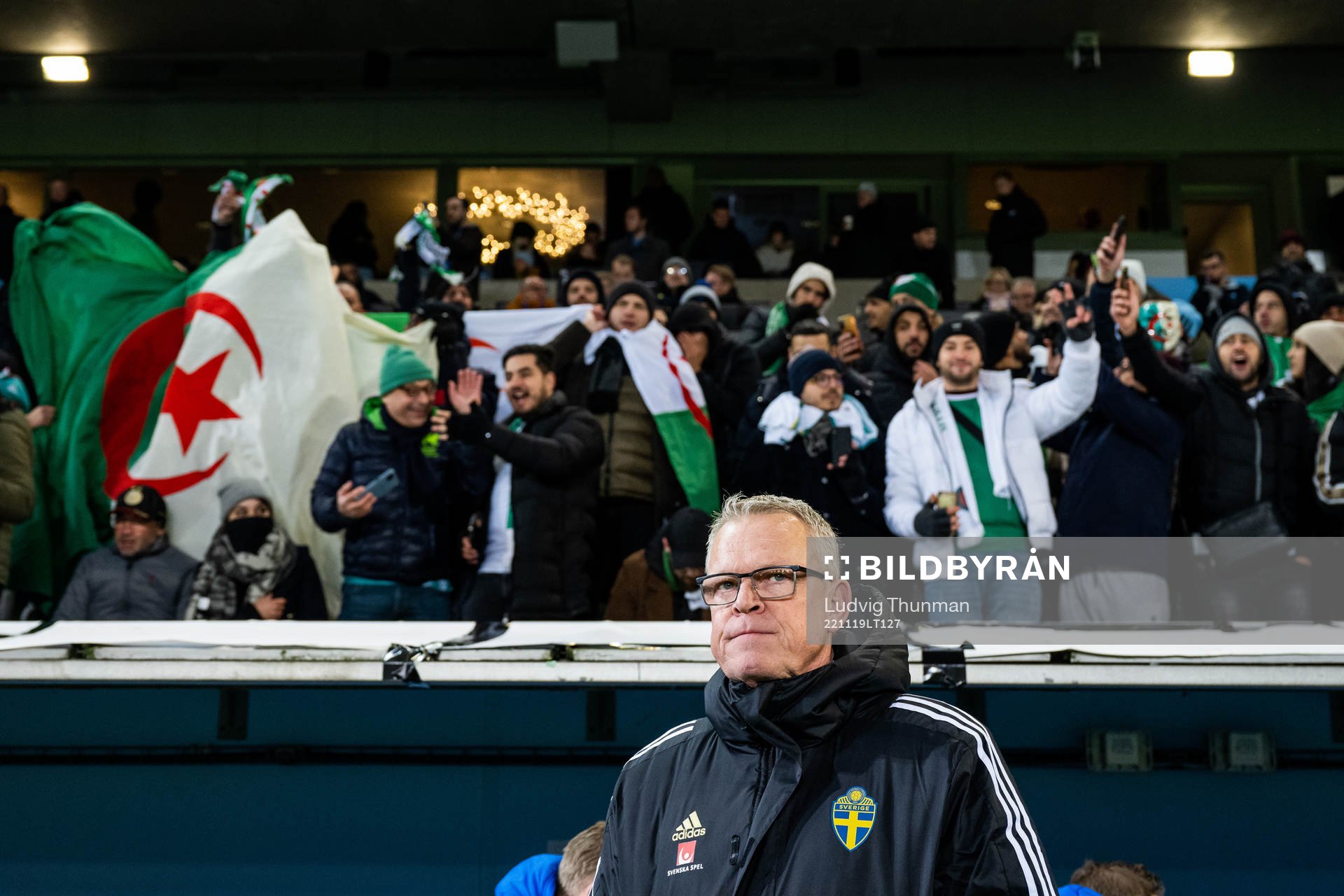 Head coach Janne Andersson of Sweden aheadof the