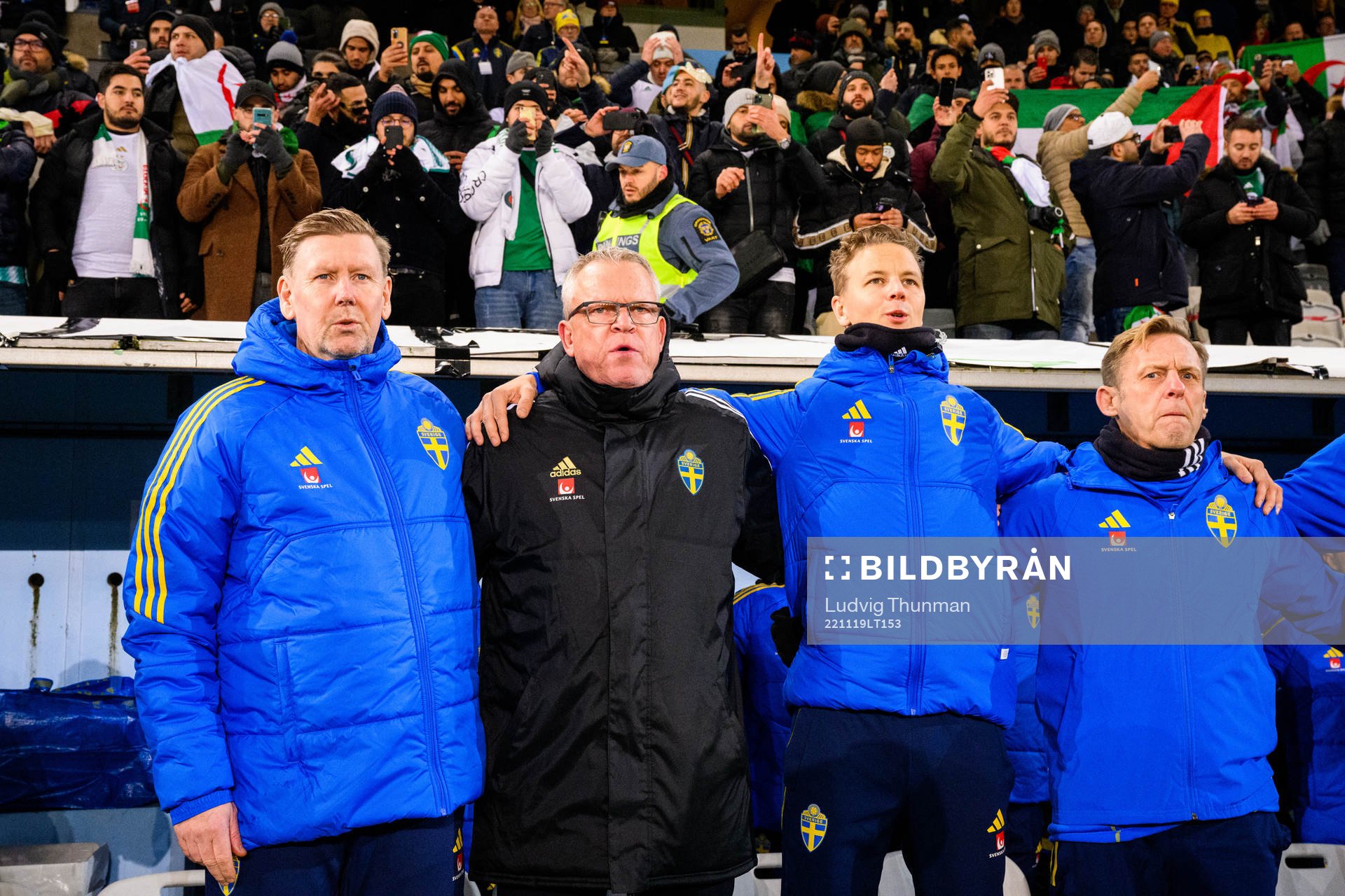 Assistant coach Peter Wettergren, head coach Janne