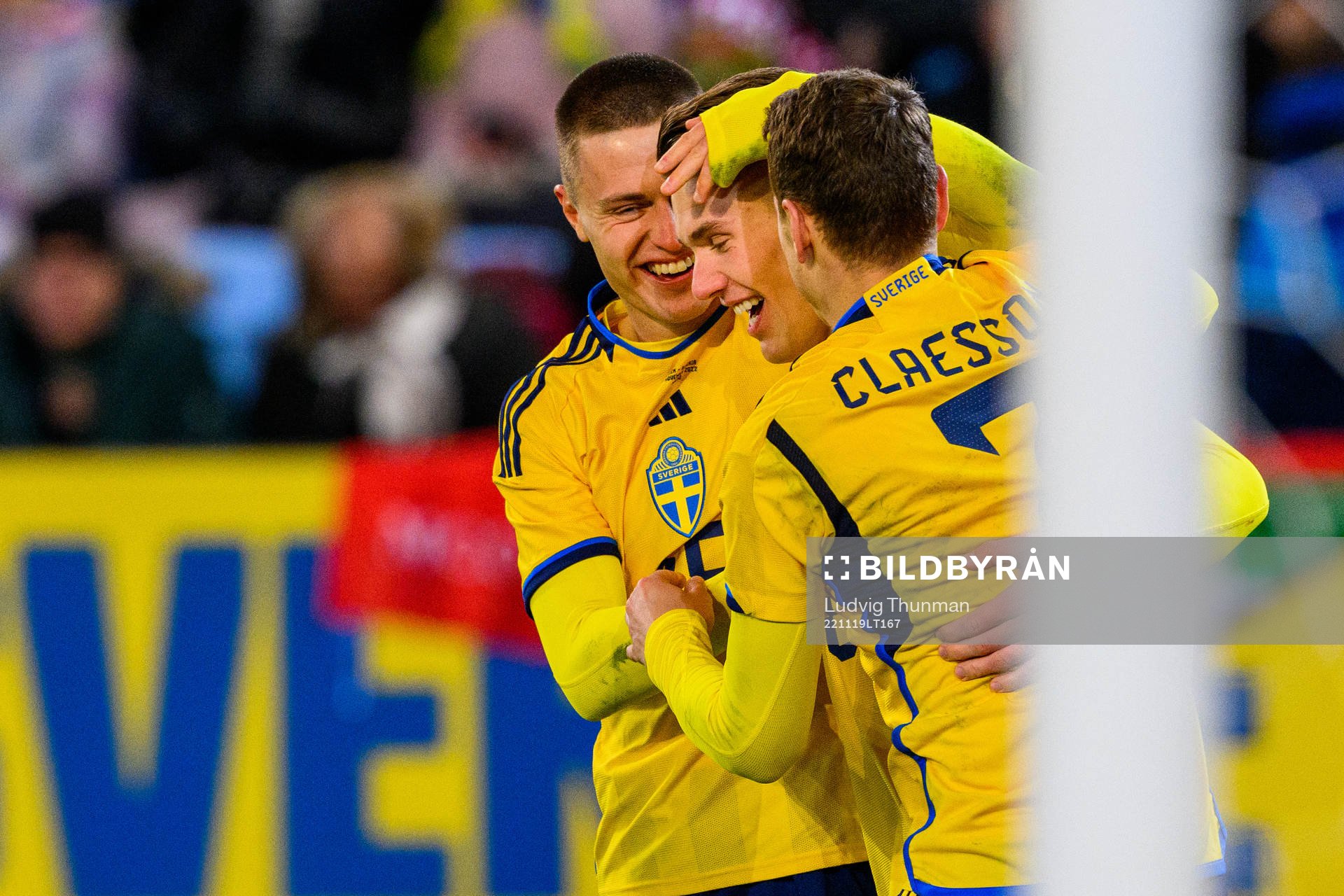 Mattias Svanberg, Viktor Gyökeres and Viktor Claesson