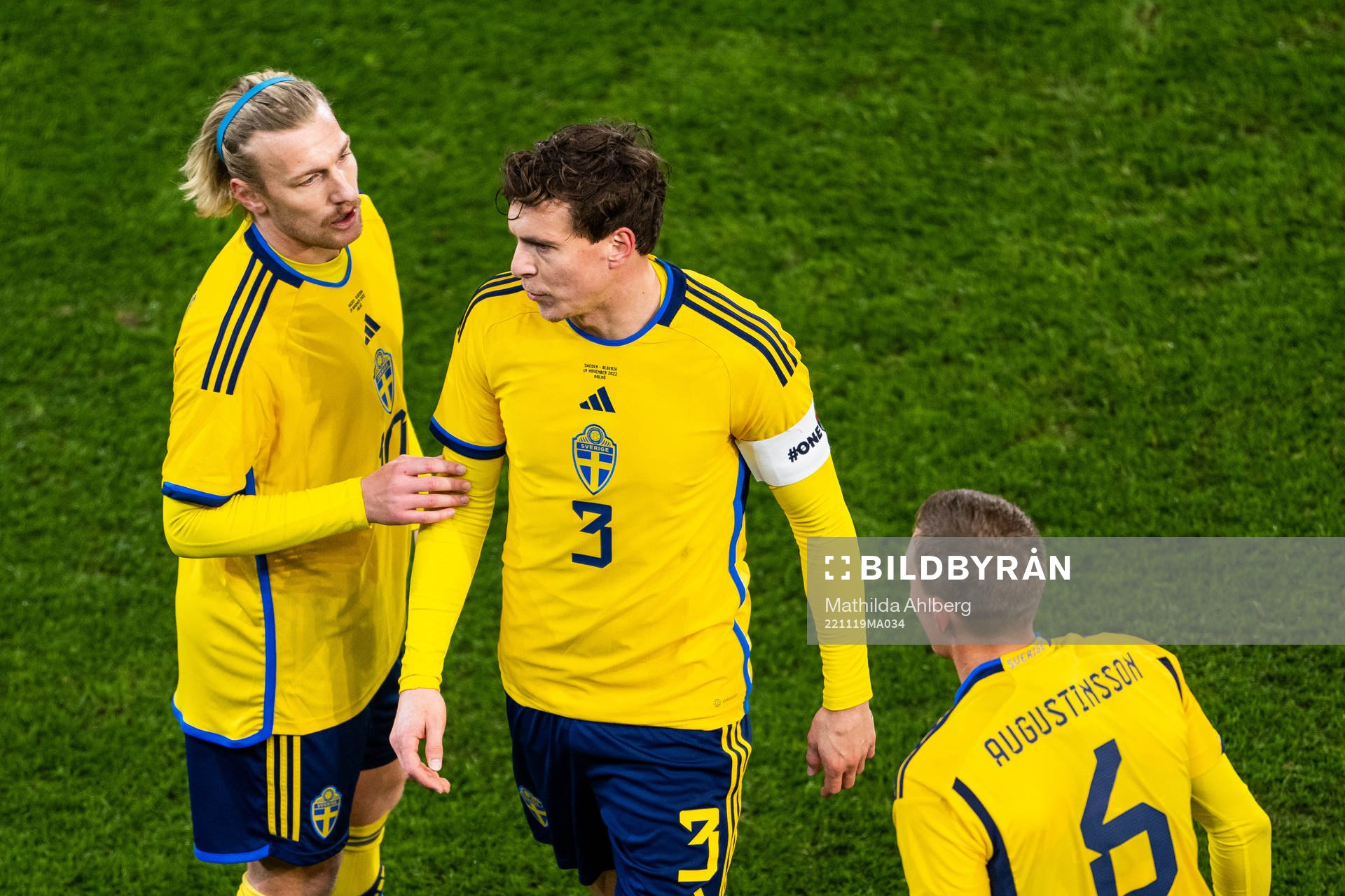 Emil Forsberg, Victor Nilsson Lindelöf and Ludwig