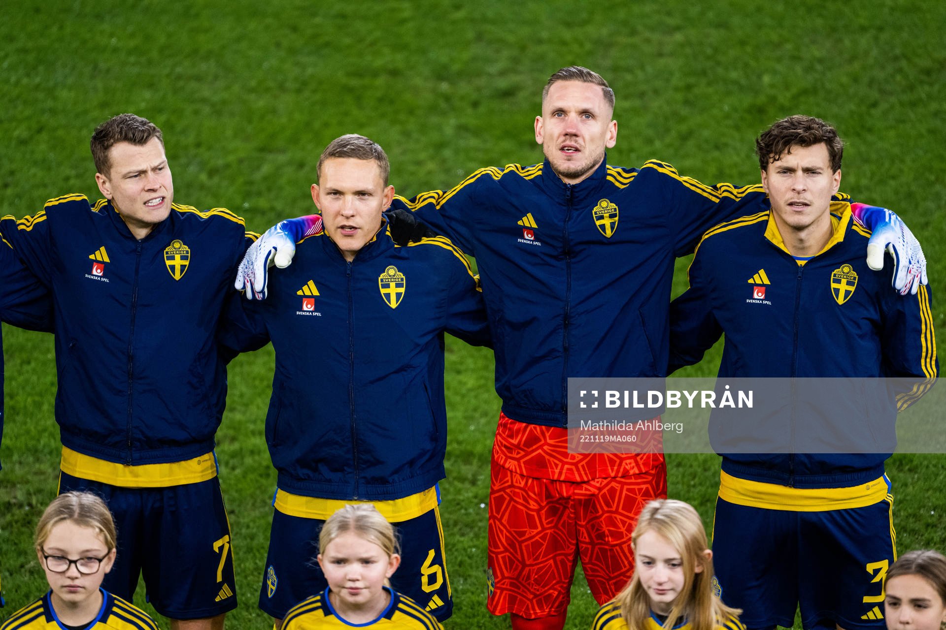 Viktor Claesson, Ludwig Augustinsson, goalkeeper Robin