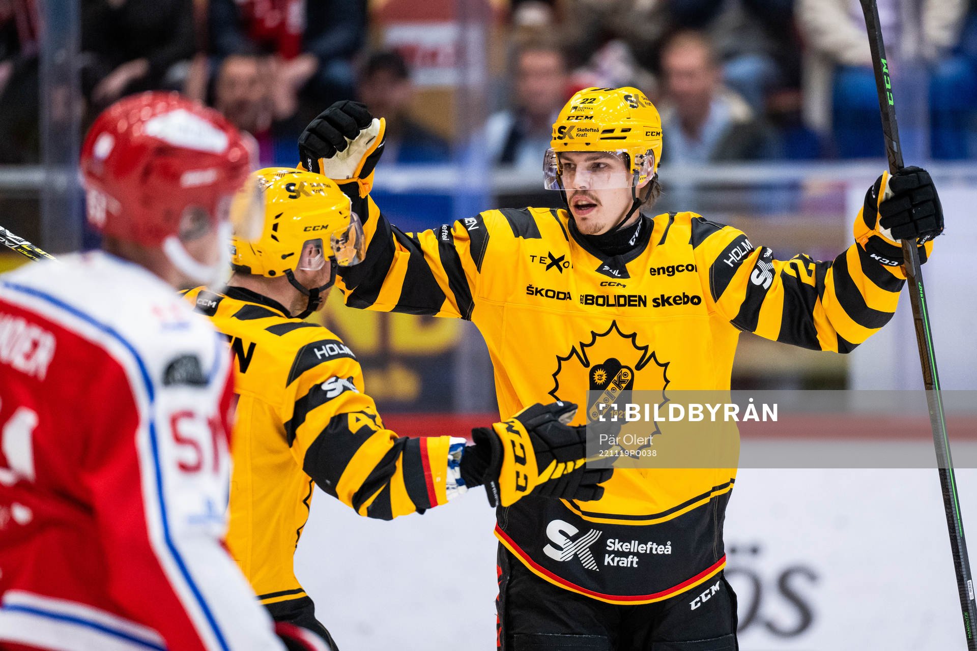 Skellefteås Jonathan Johnsson jublar