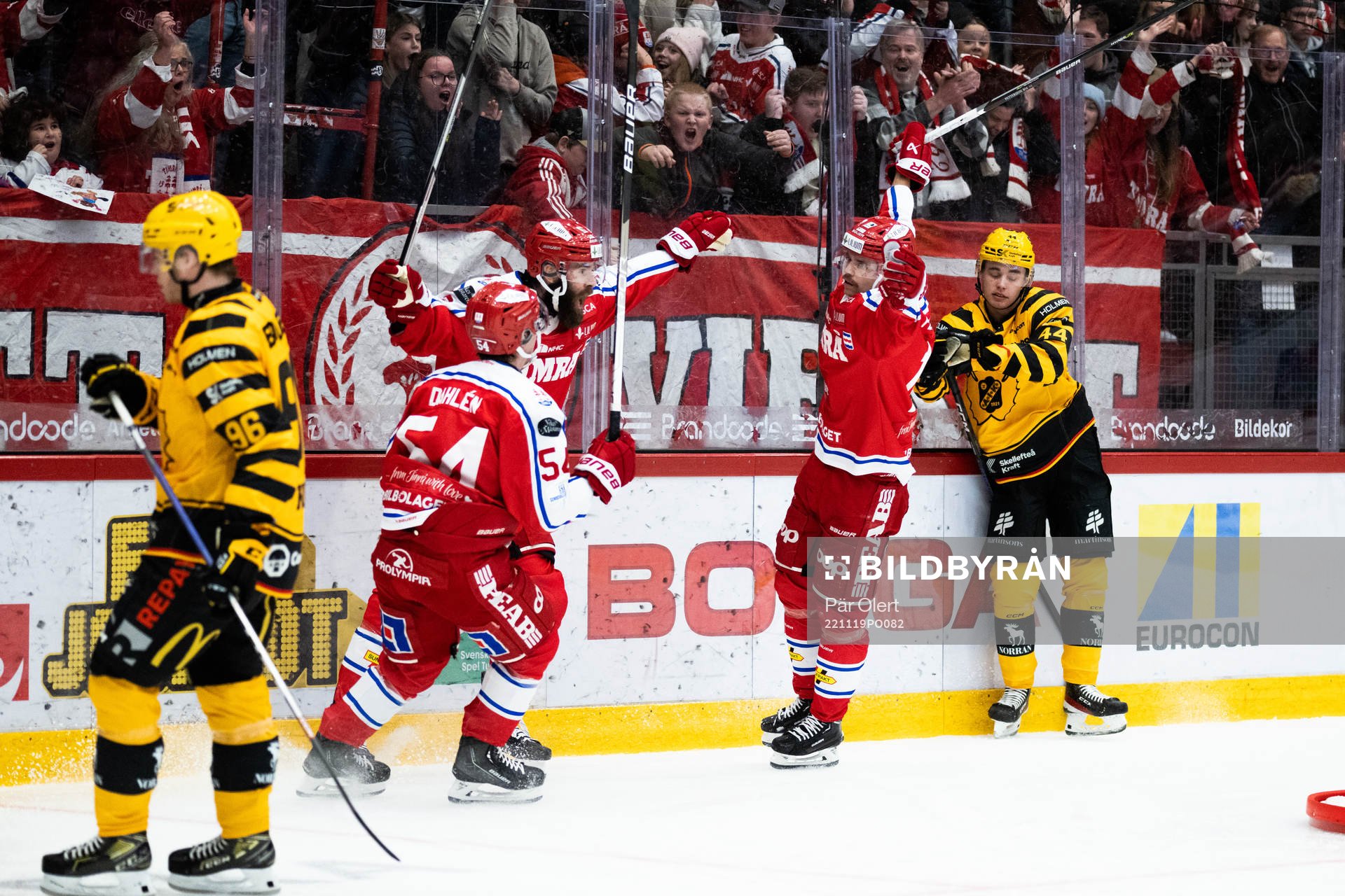 Timrås Jonathan Dahlén Per Svensson och Emil Pettersson