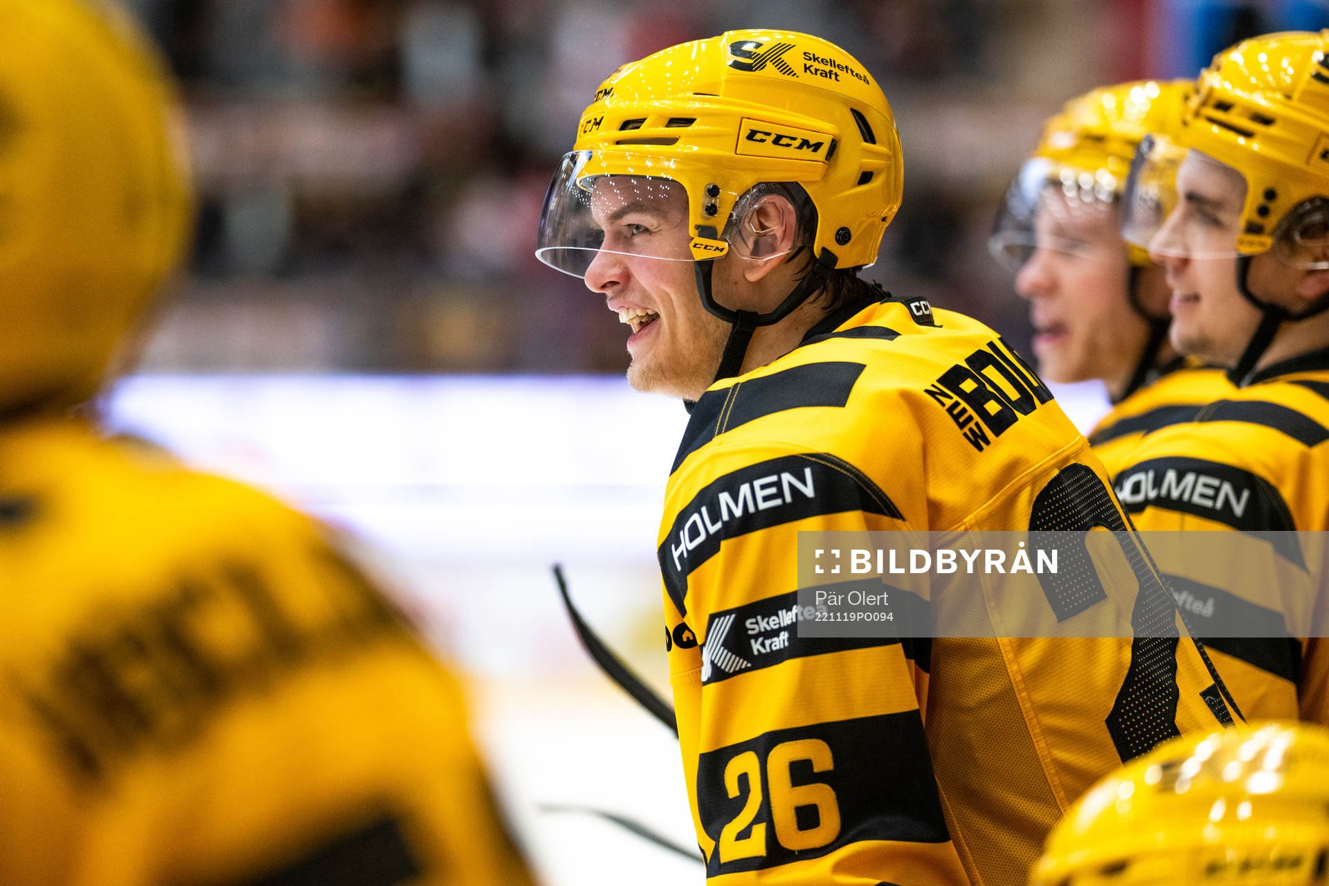 Skellefteås Simon Robertsson jublar