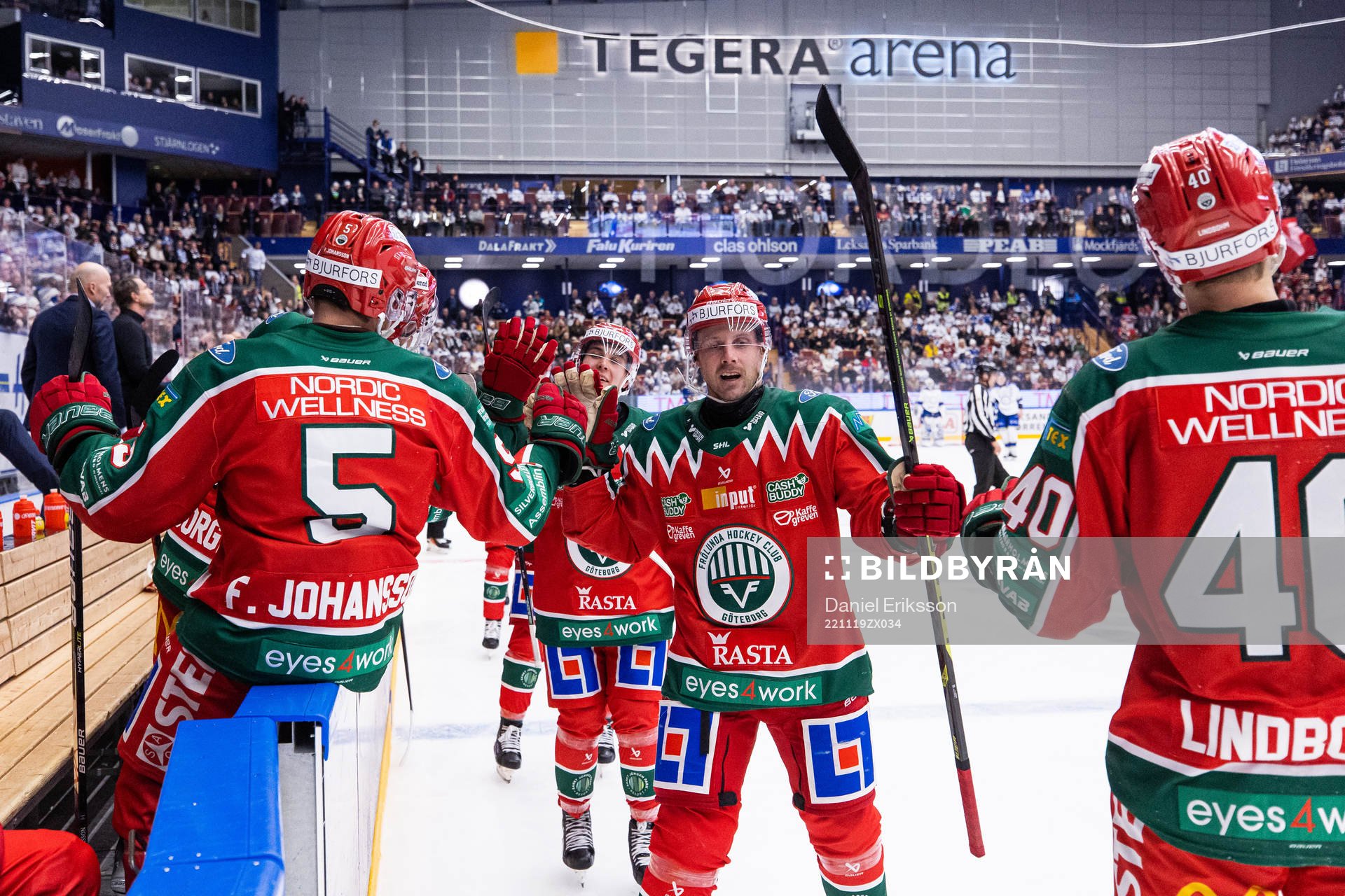 Frölundas Jan Mursak jublar