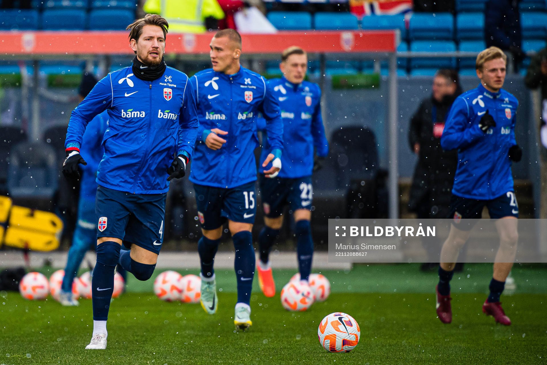 Stefan Strandberg of Norway warms up