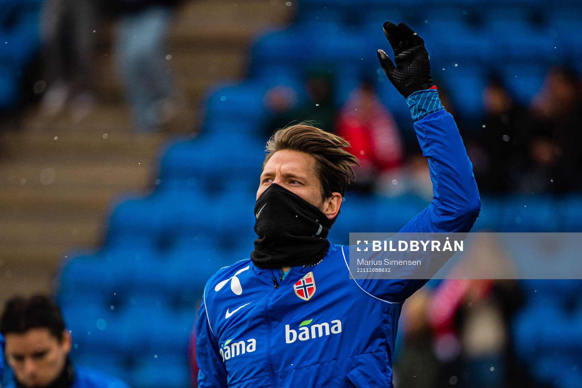 Stefan Strandberg of Norway warms up
