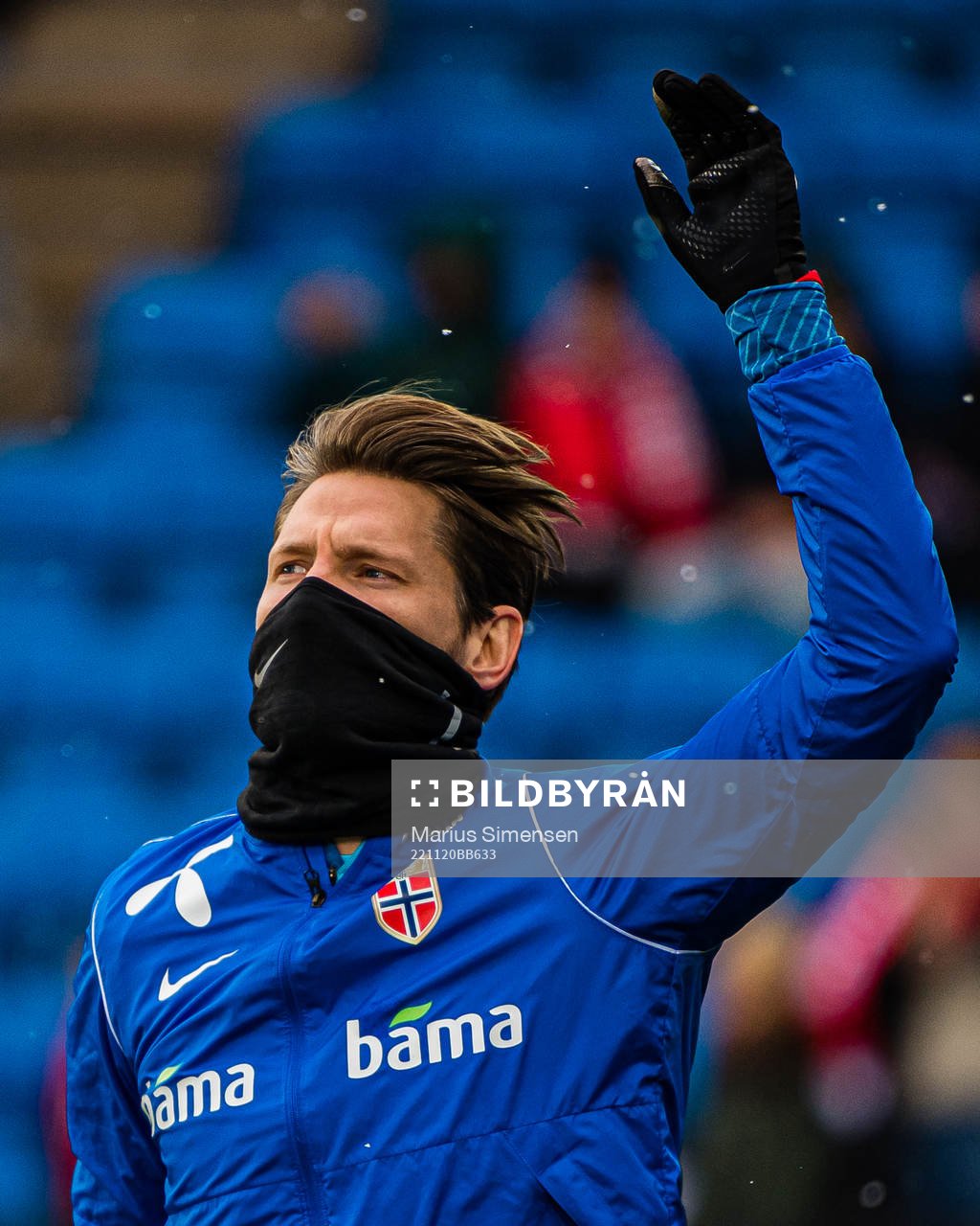 Stefan Strandberg of Norway warms up