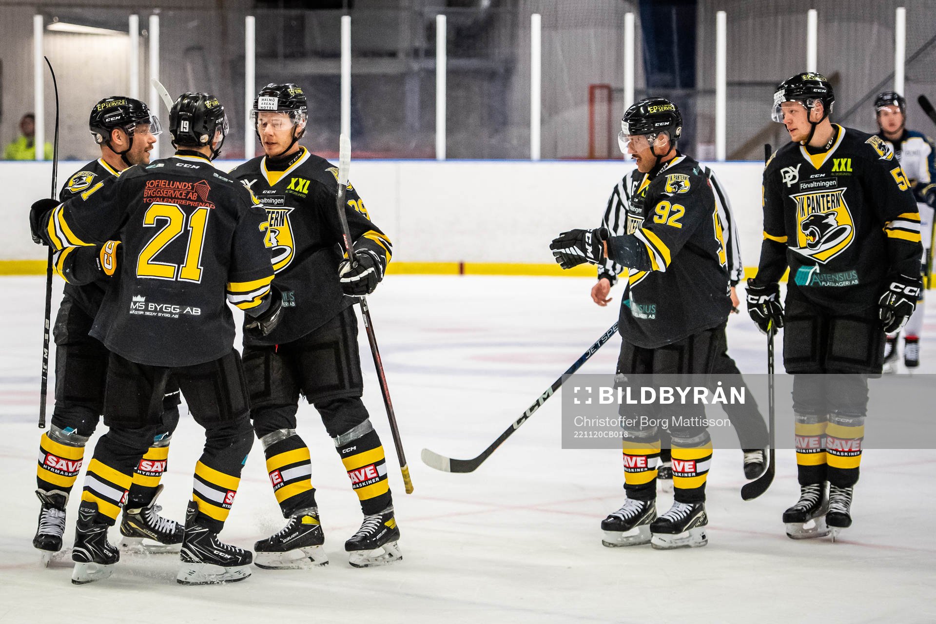 Panterns spelare jublar