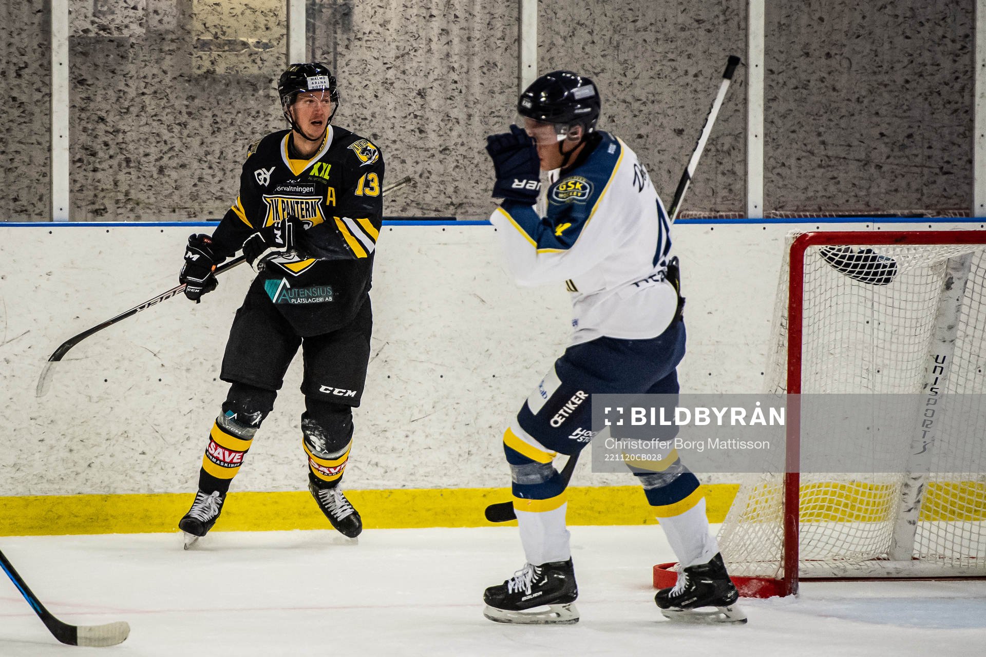 Panterns Kim Johansson jublar