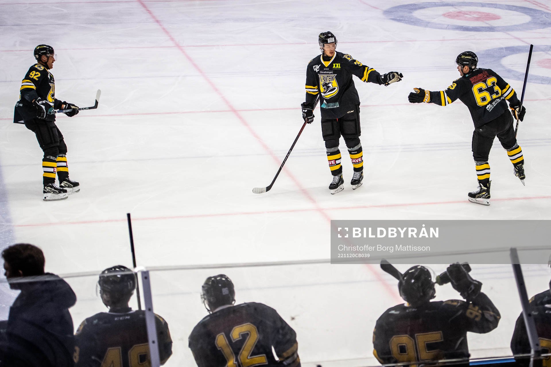 Panterns Sebastian Molldén, Nicolas Erb-Ekholm och Viktor