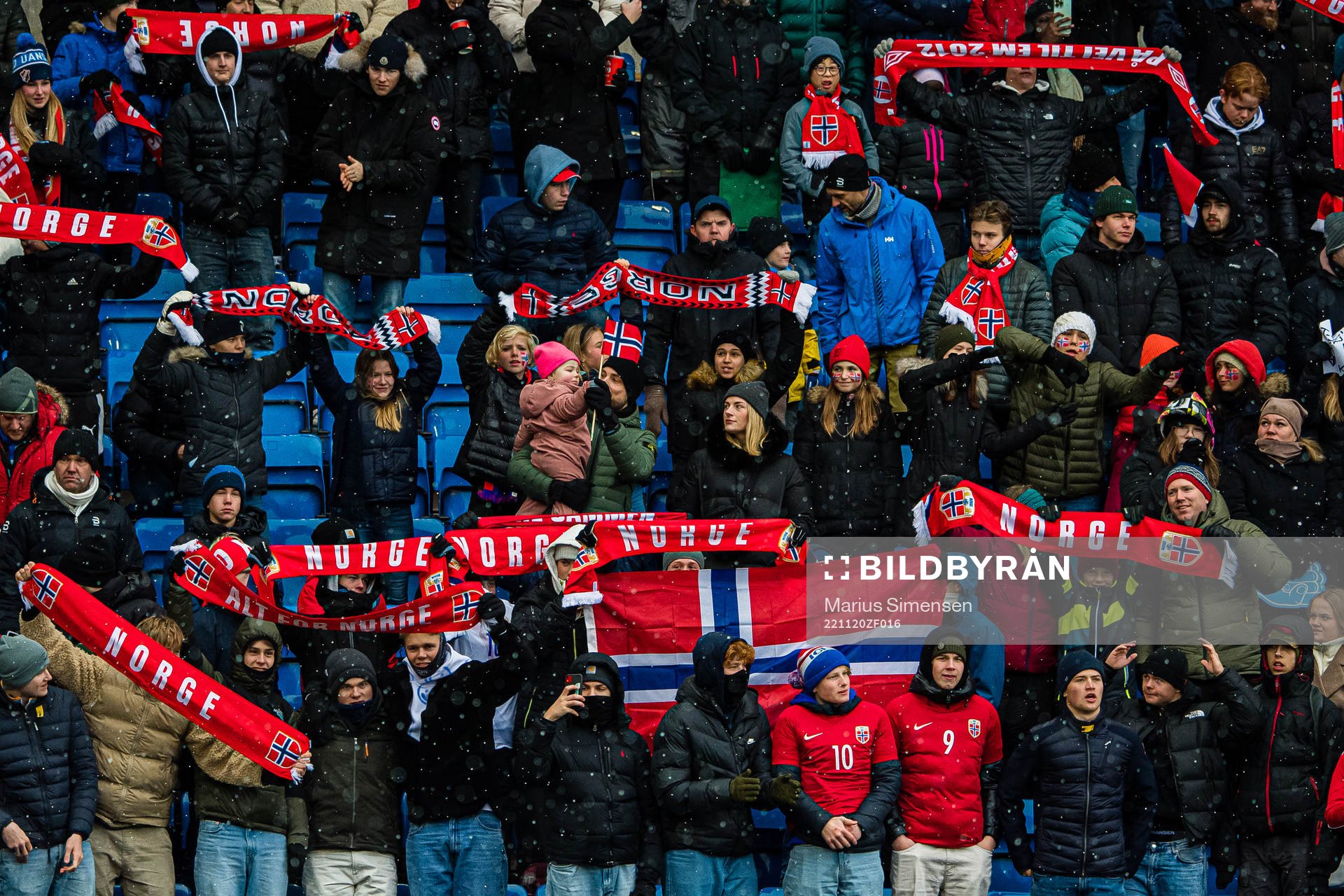 Spectators in the stands