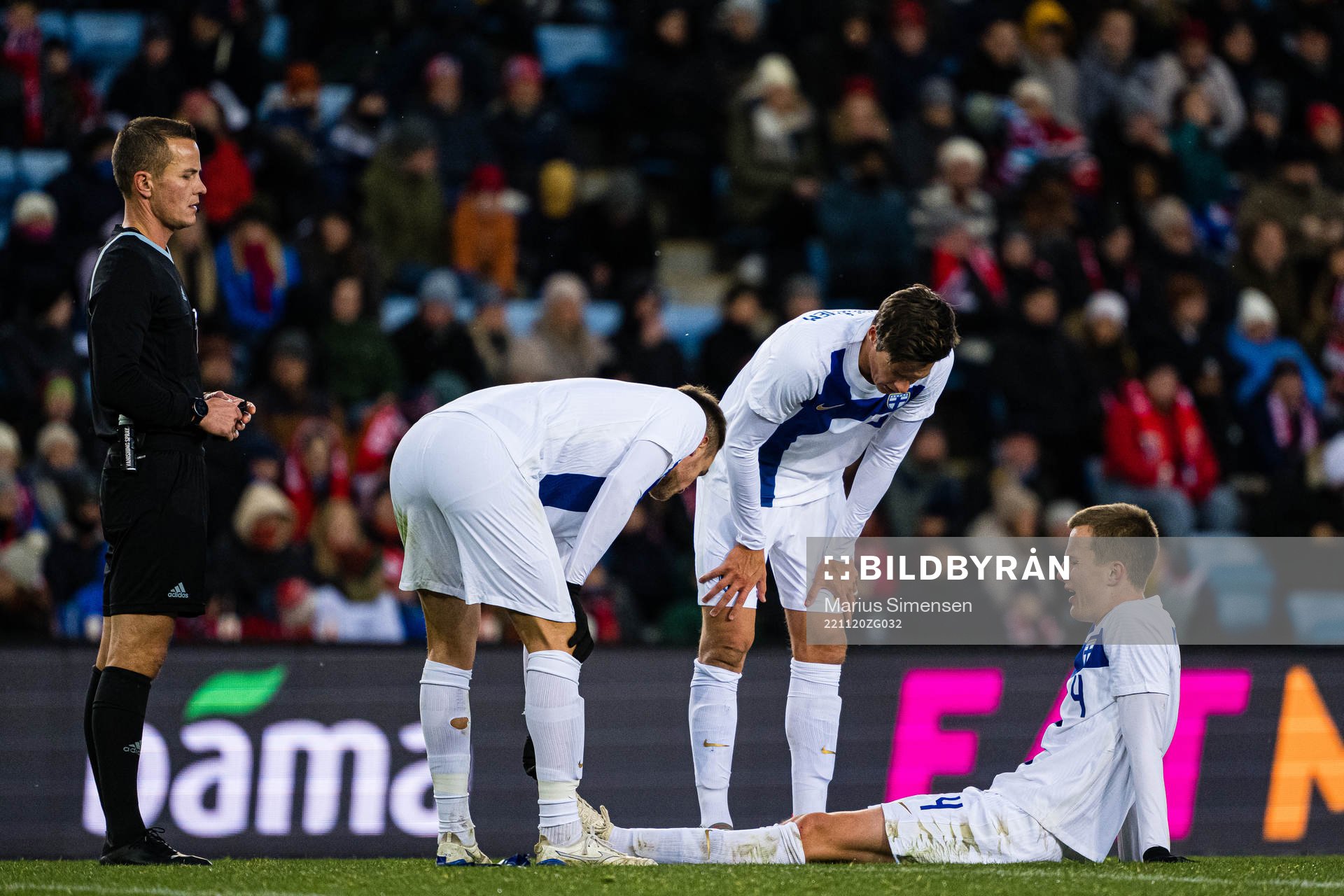 Robert Ivanov of Finland in pain