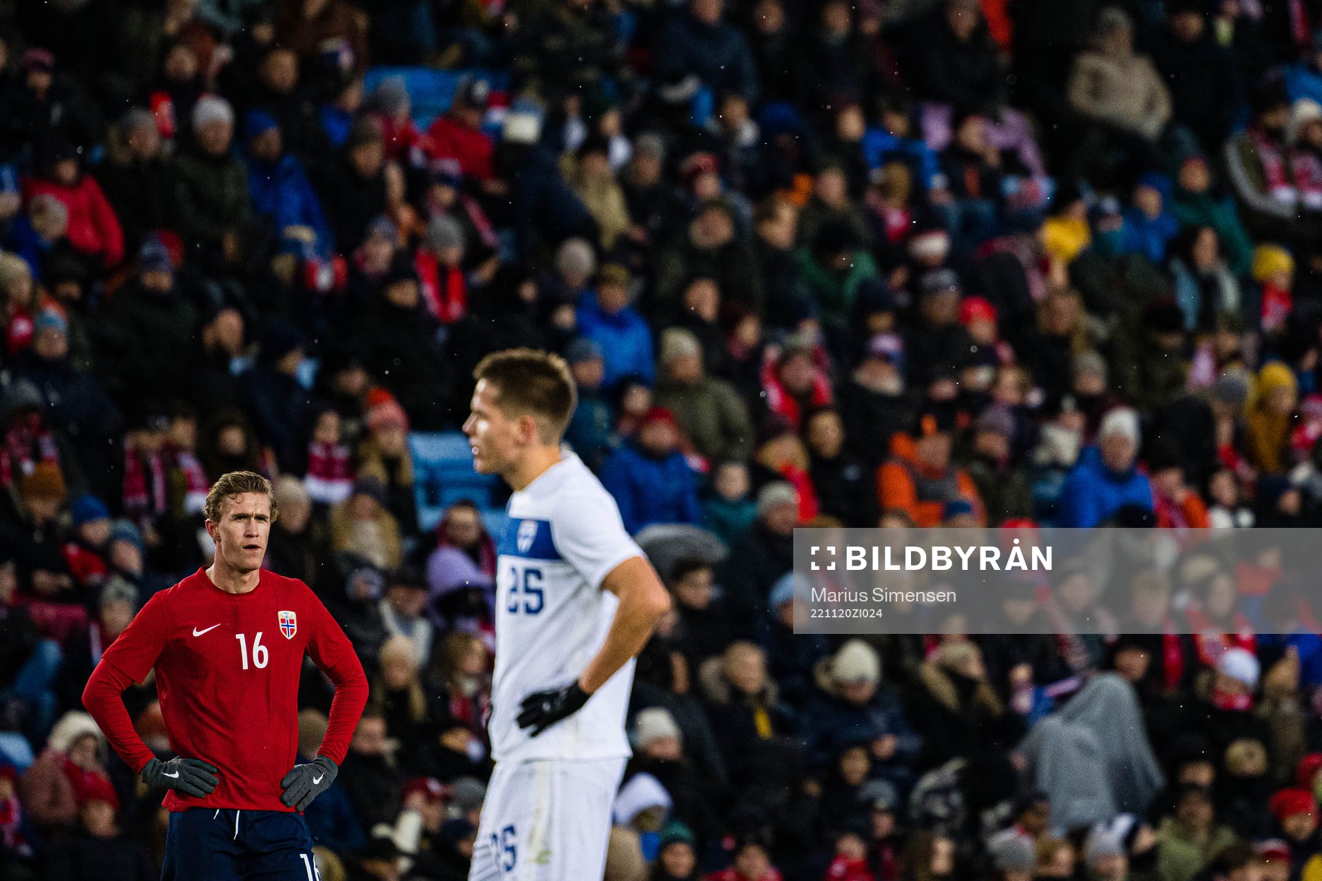 Ola Solbakken of Norway looks dejected