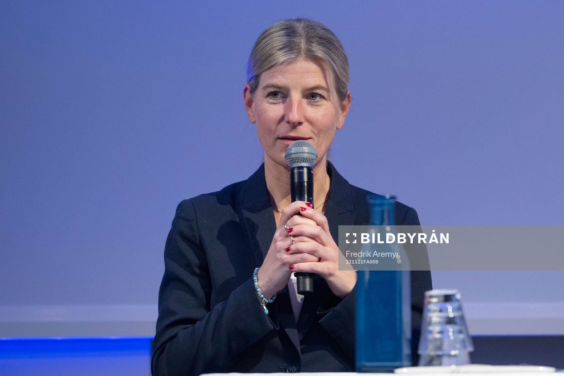 IFK Göteborgs Hållbarhetschef Elisabeth Anderton under ett medlemsmöte den 21 november 2022 i Göteborg. 