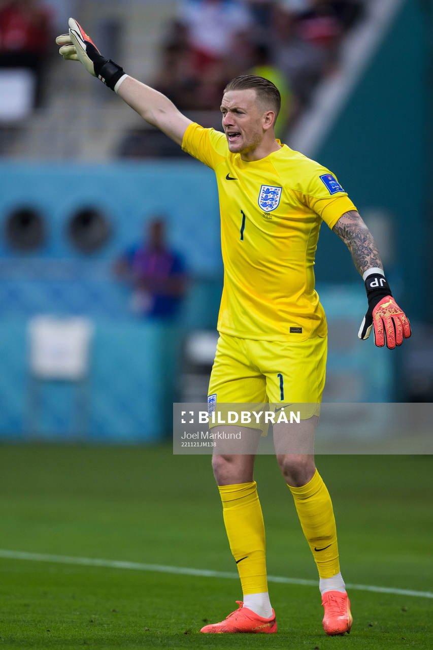 Goalkeeper Jordan Pickford of England
