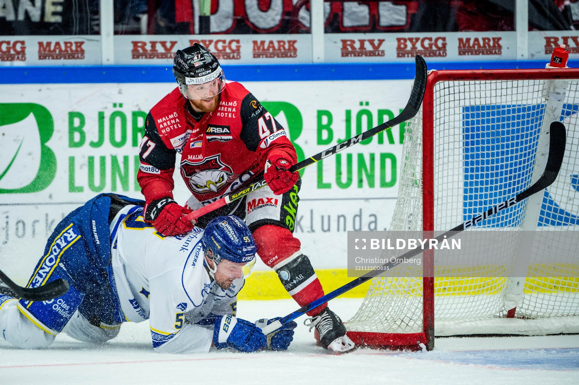 Malmö Redhawks Joakim Ryan mot Leksands Jonas Ahnelöv