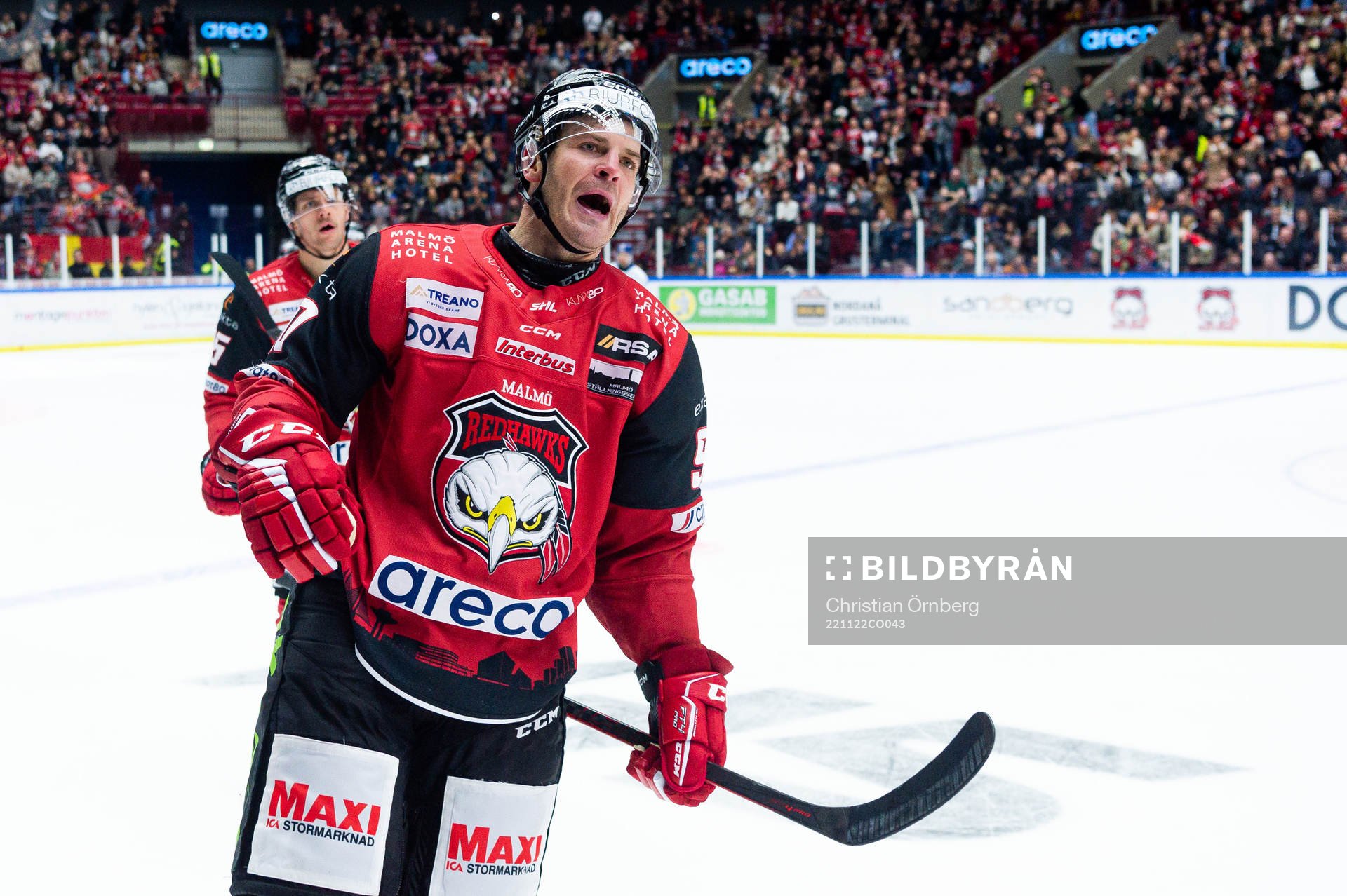 Malmö Redhawks Lance Bouma jublar