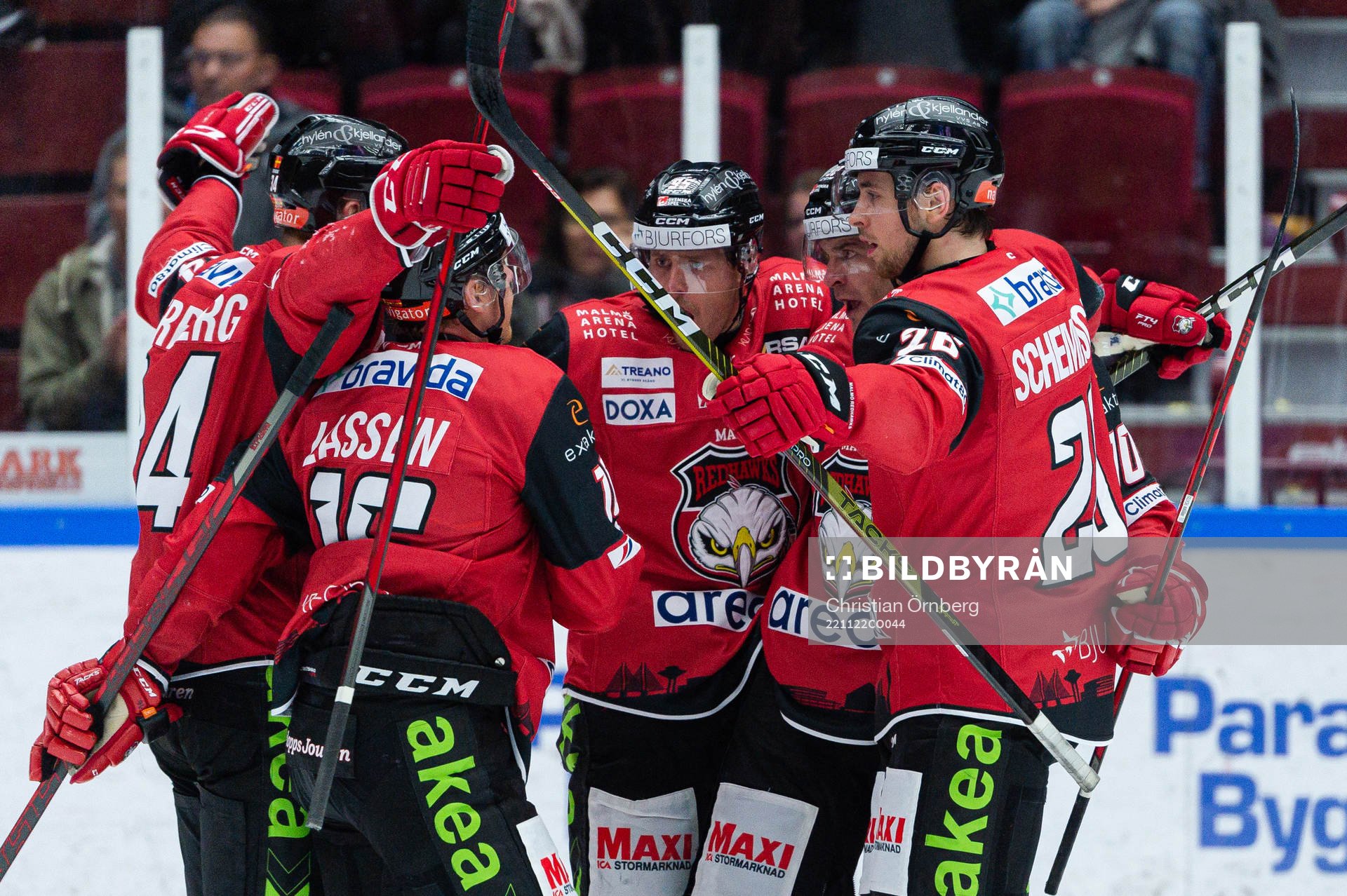 Malmö Redhawks Lance Bouma jublar