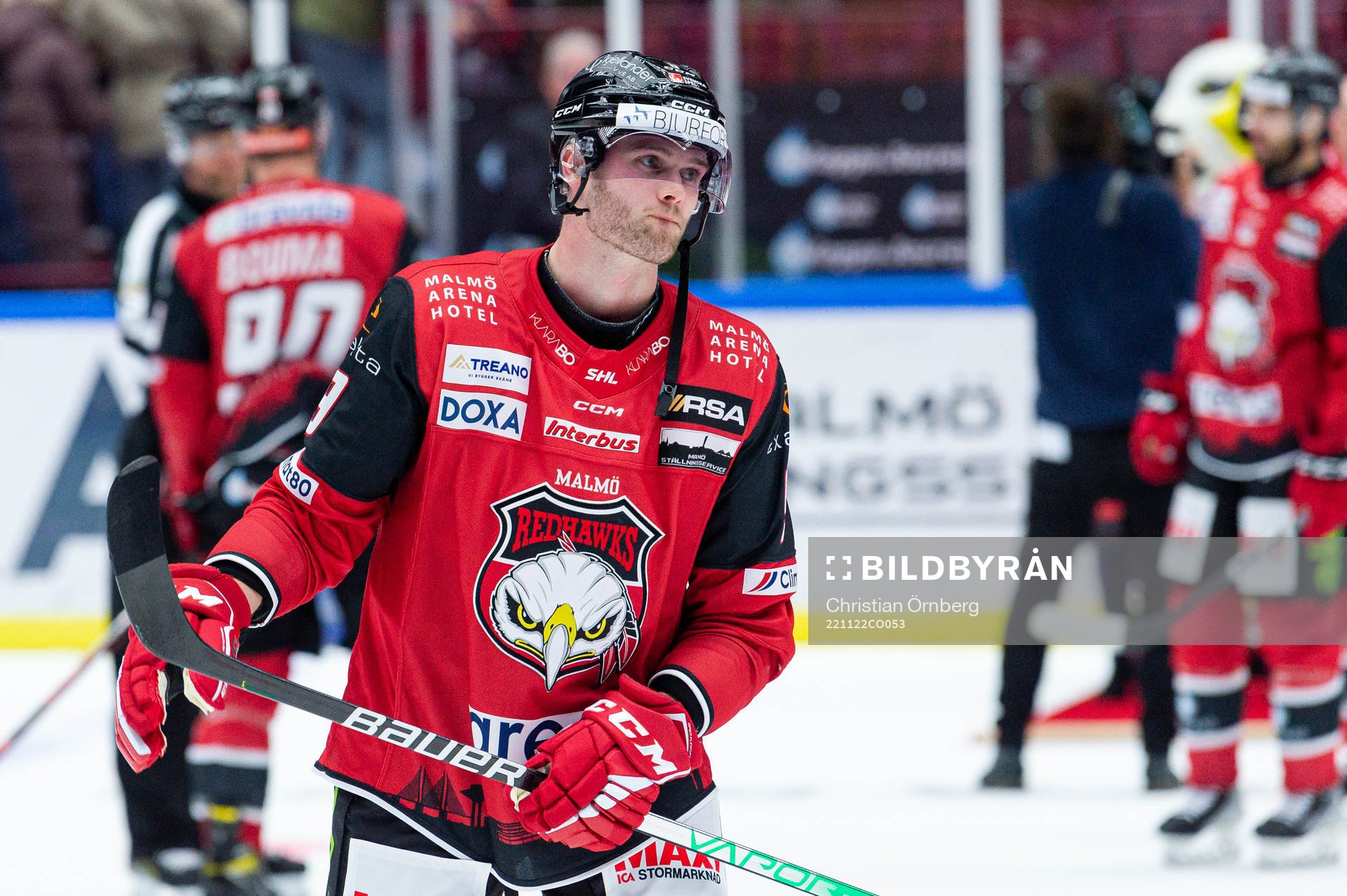 Malmö Redhawks Kim Rosdahl deppar