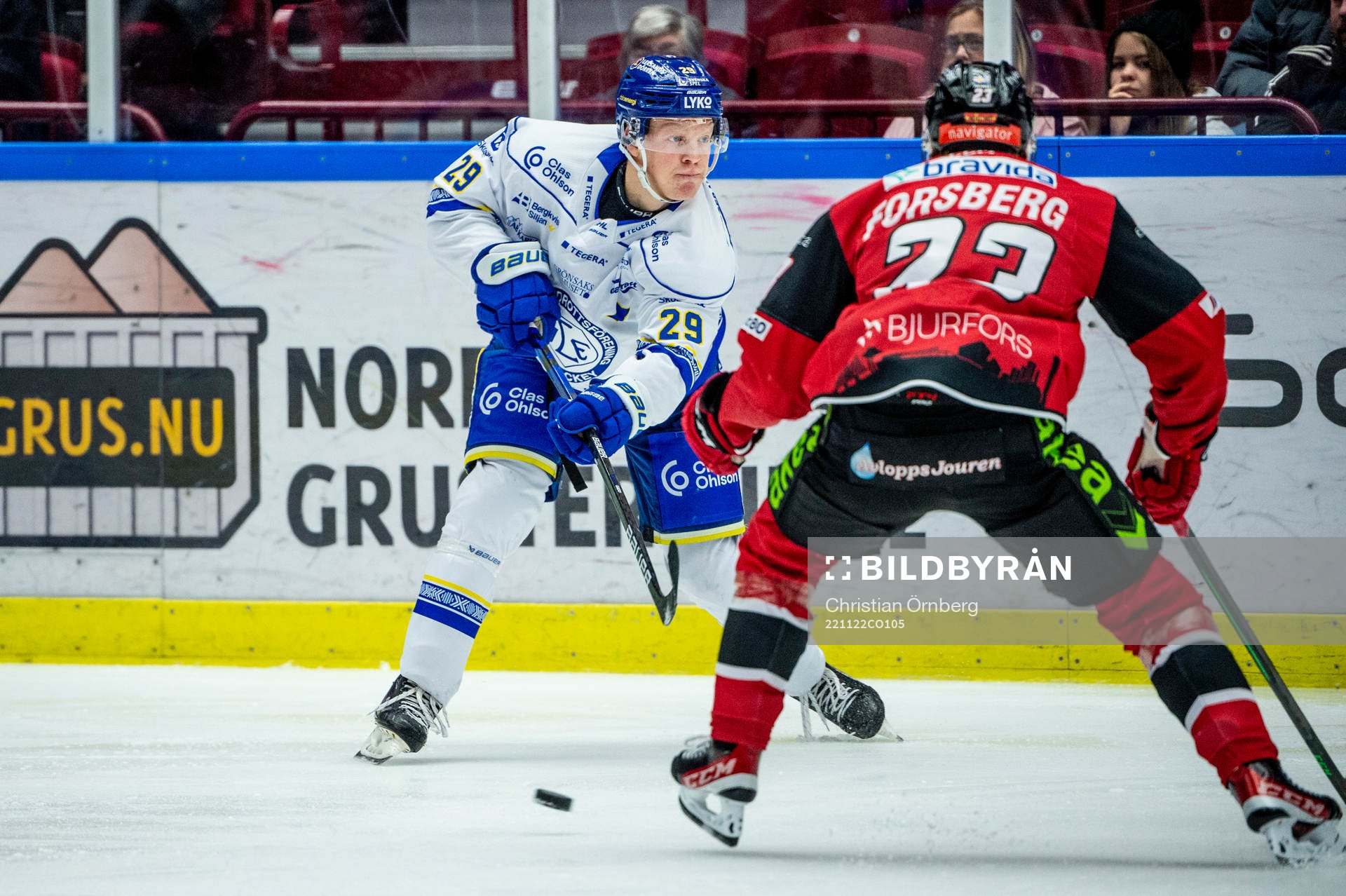 under ishockeymatchen i SHL mellan Malmö Redhawks och