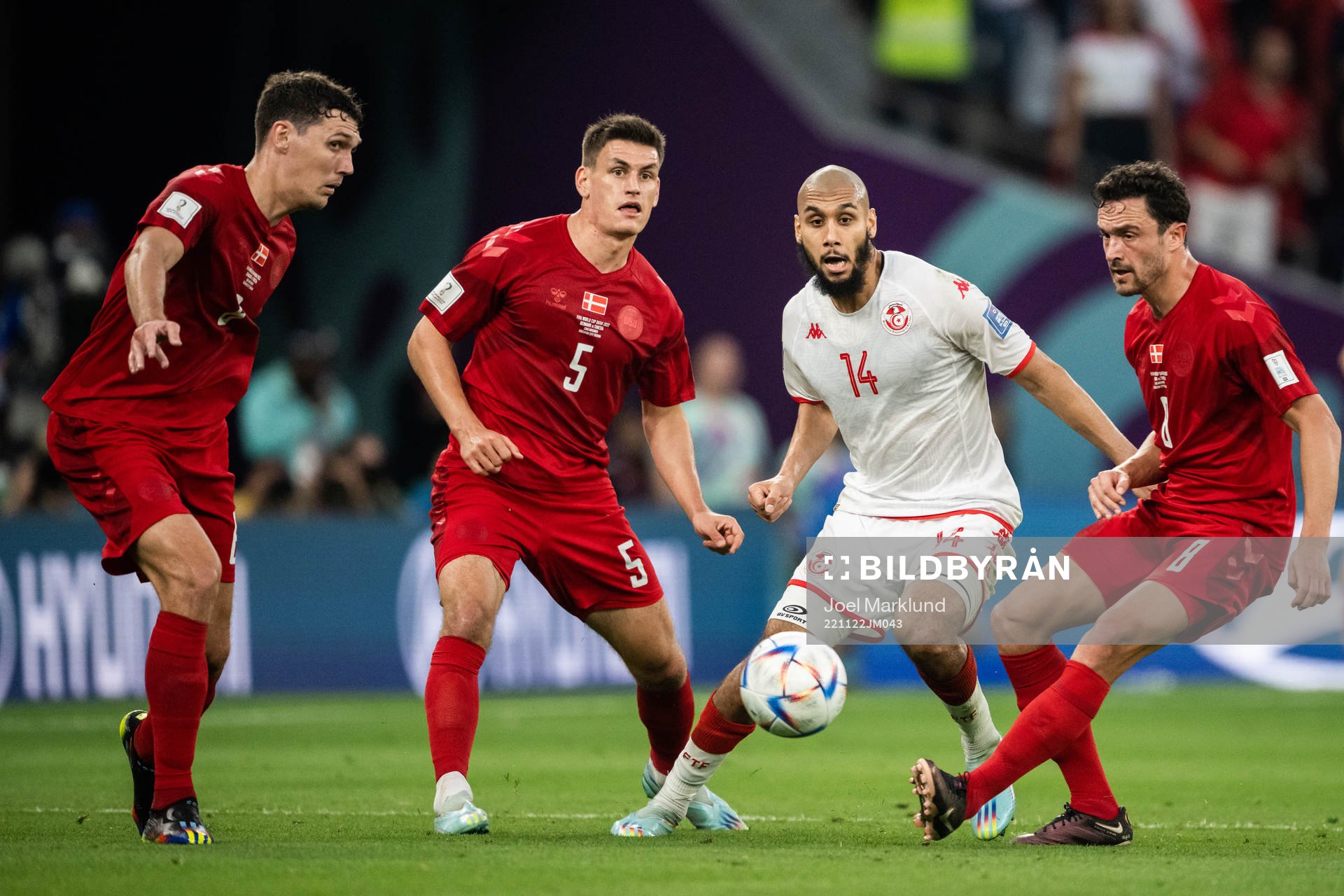 Andreas Christensen, Joakim Mæhle and Thomas Delaney of