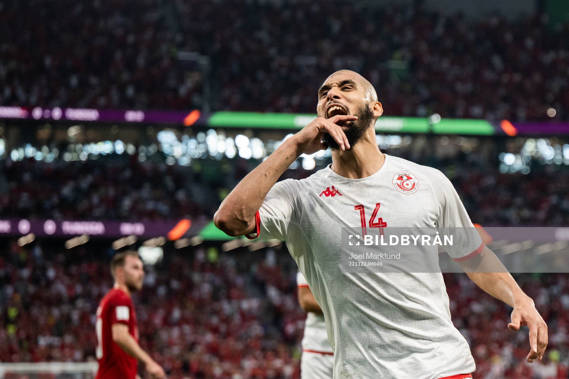Aissa Laidouni of Tunisia looks dejected