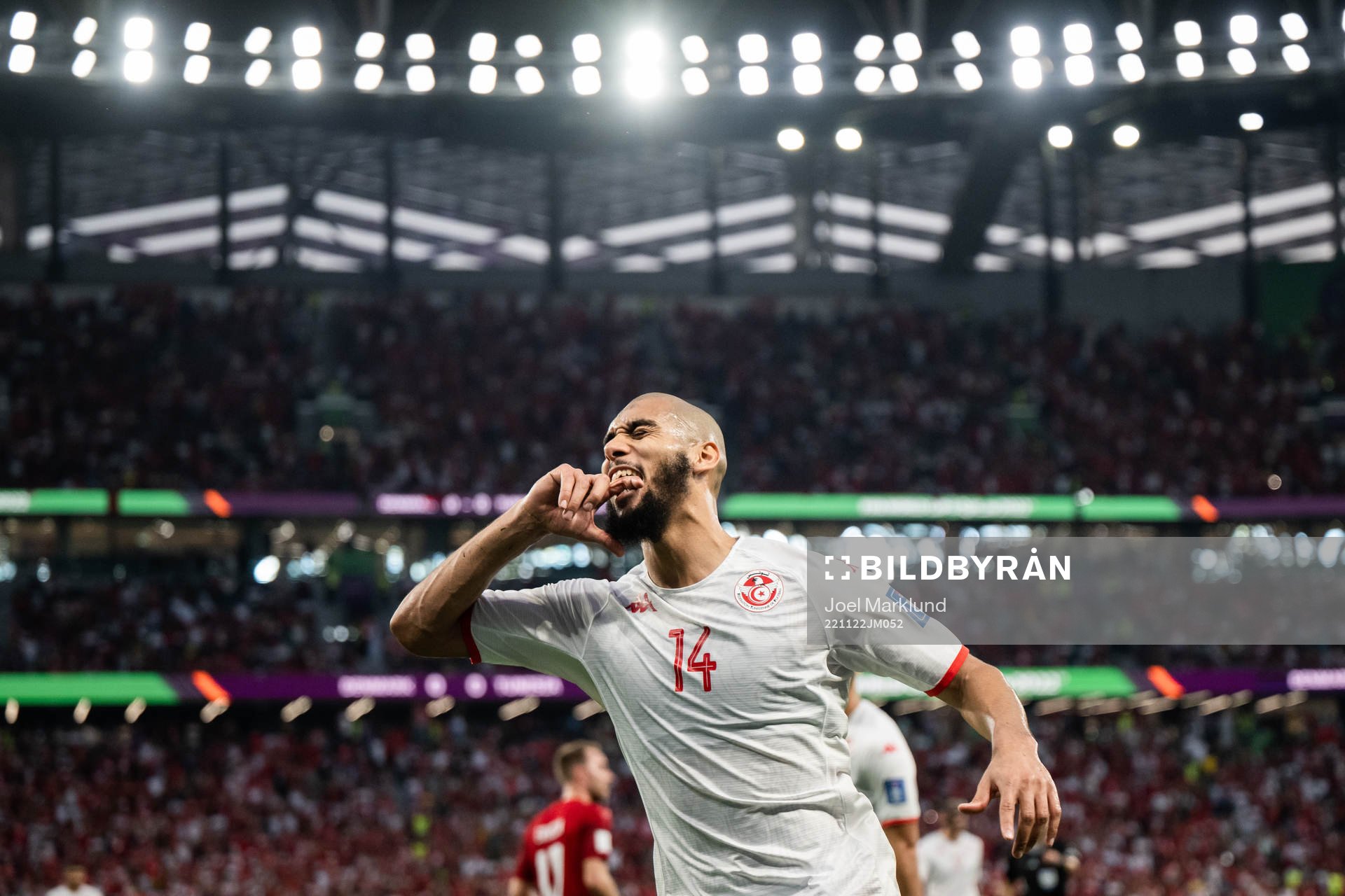 Aissa Laidouni of Tunisia looks dejected