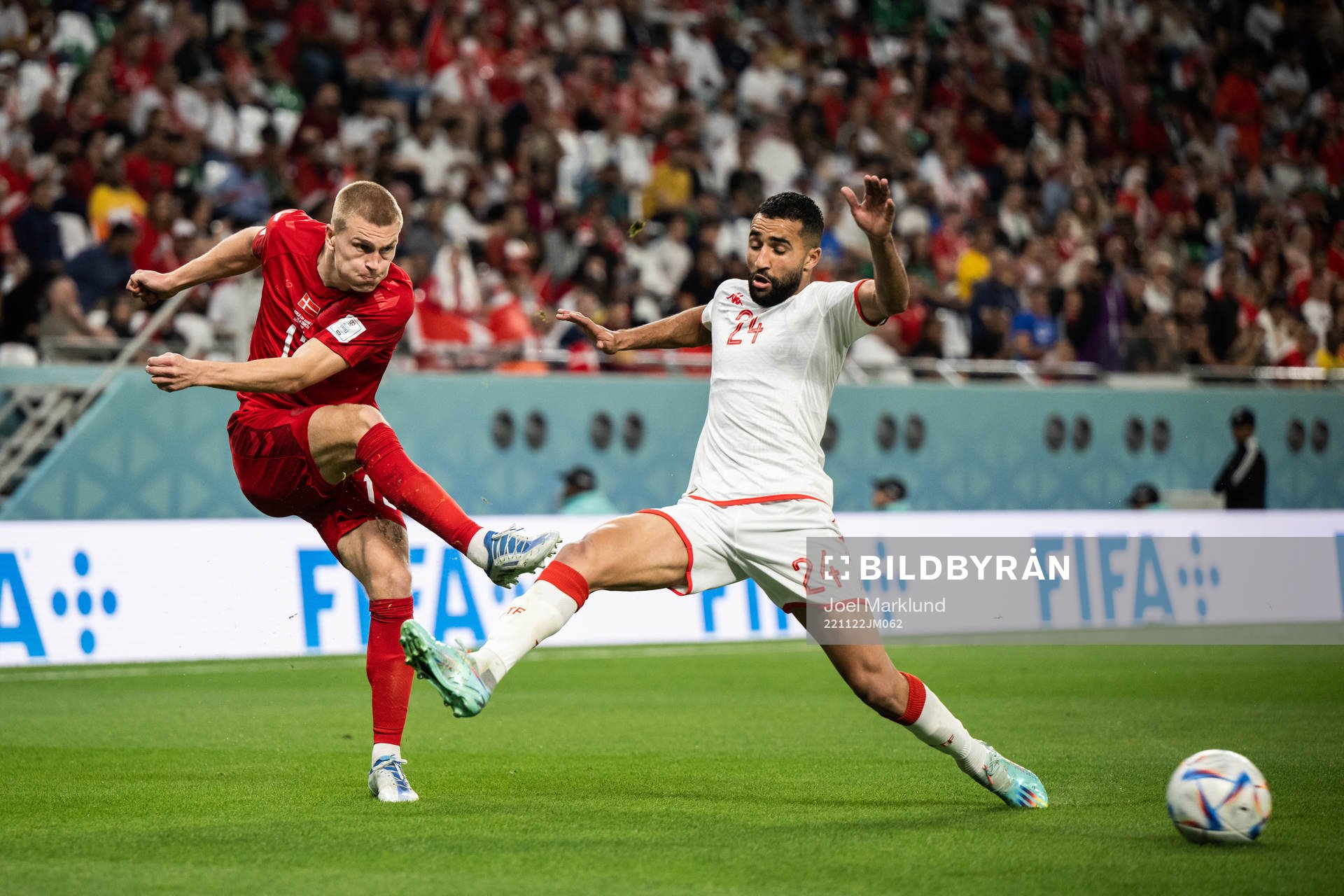 Rasmus Kristensen of Denmark and Ali Abdi of Tunisia